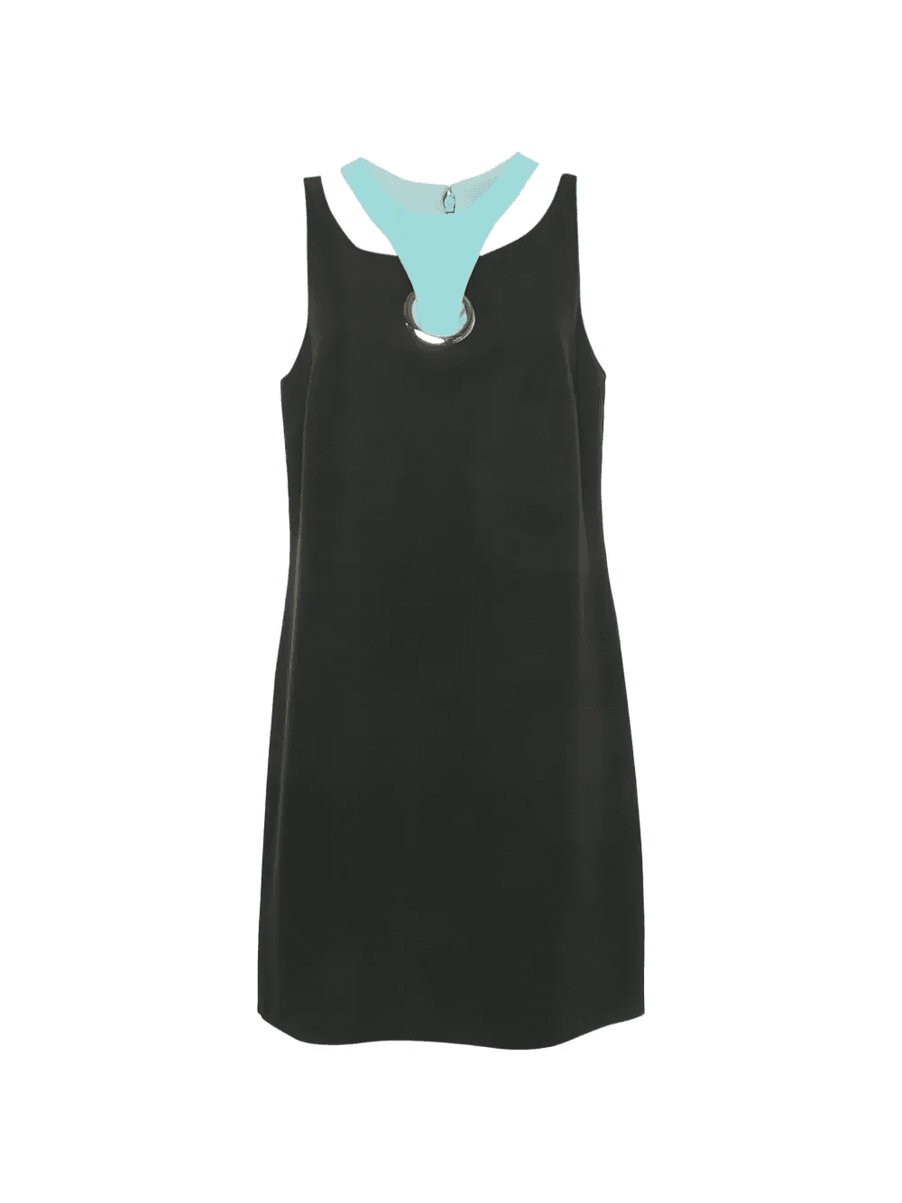 cut-out silk dress - Image 1