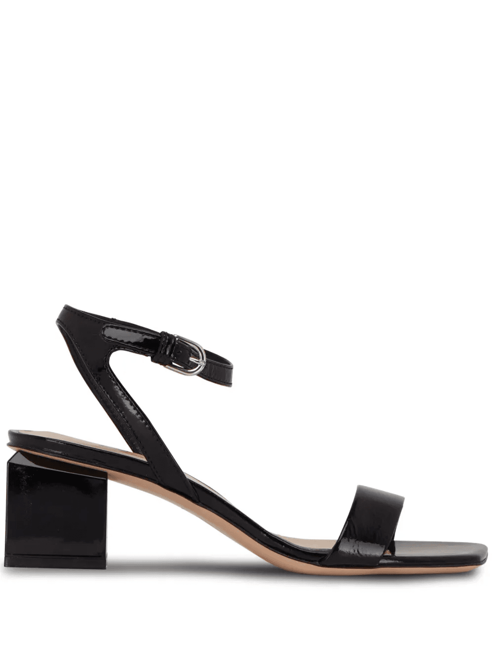 patent-finish leather sandals - Image 1