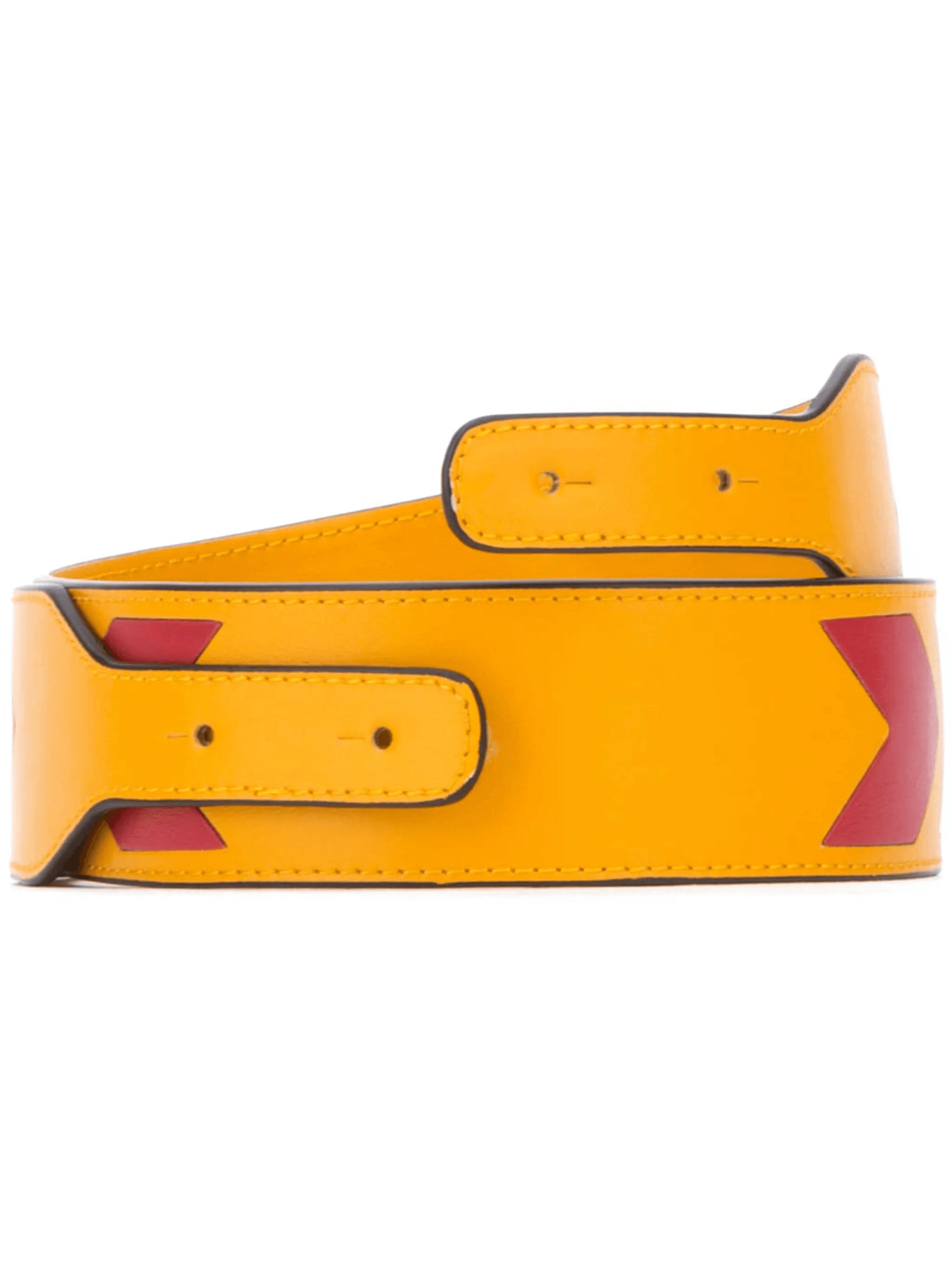 colour-block leather bag strap - Image 1