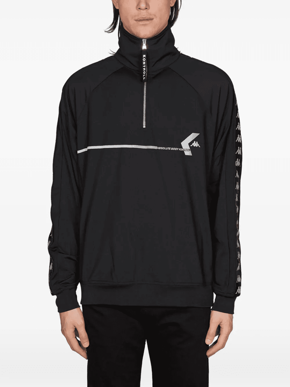 half-zip logo-detail sweatshirt - Image 1