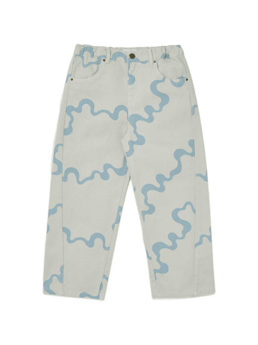 abstract-print straight-leg jeans - Image 1