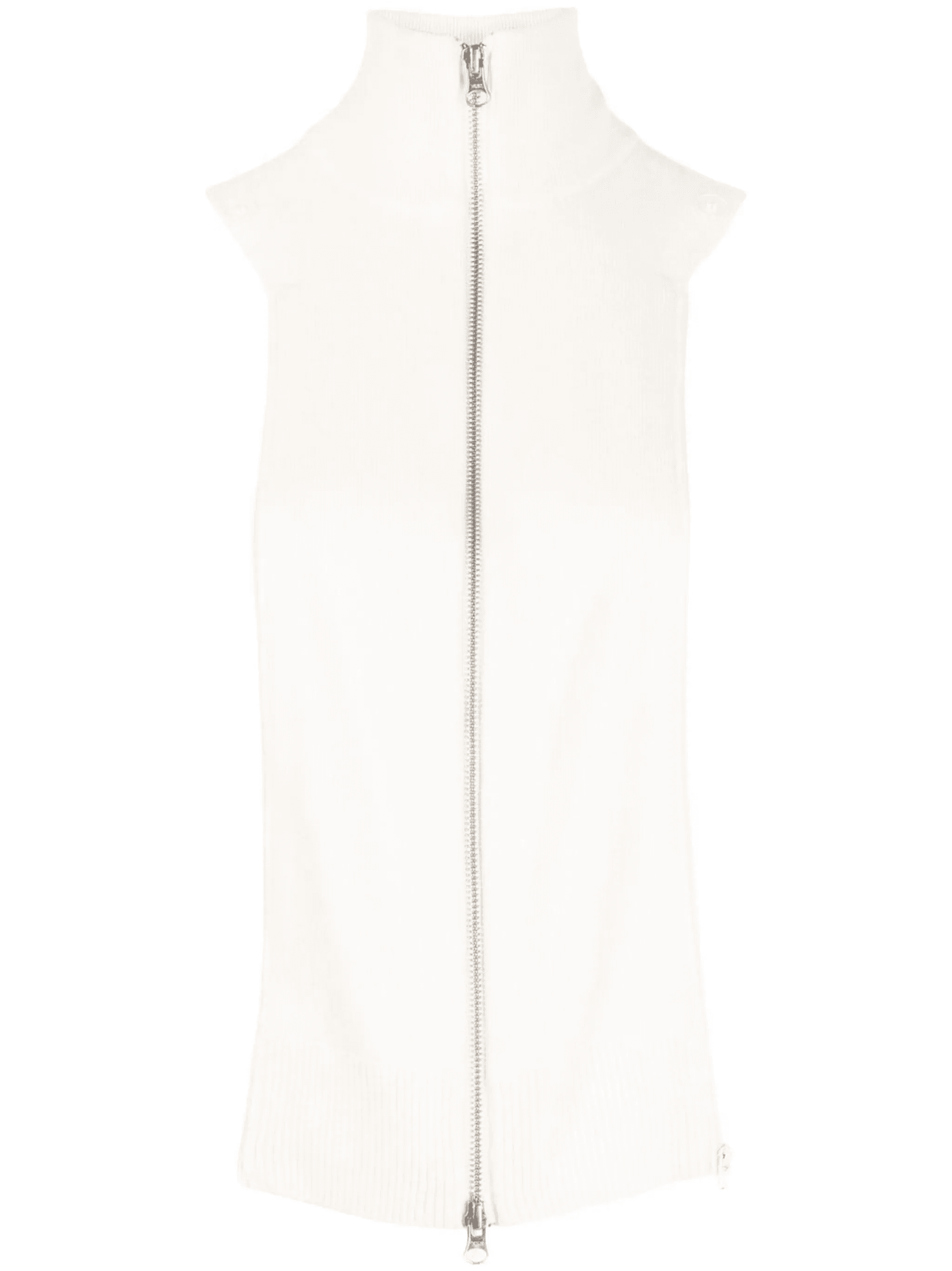 high-neck cashmere knitted top - Image 1