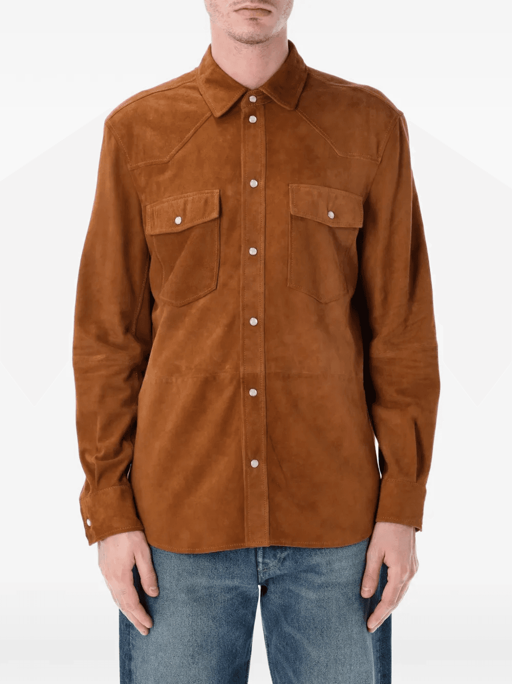 buttoned pocket shirt jacket - Image 1