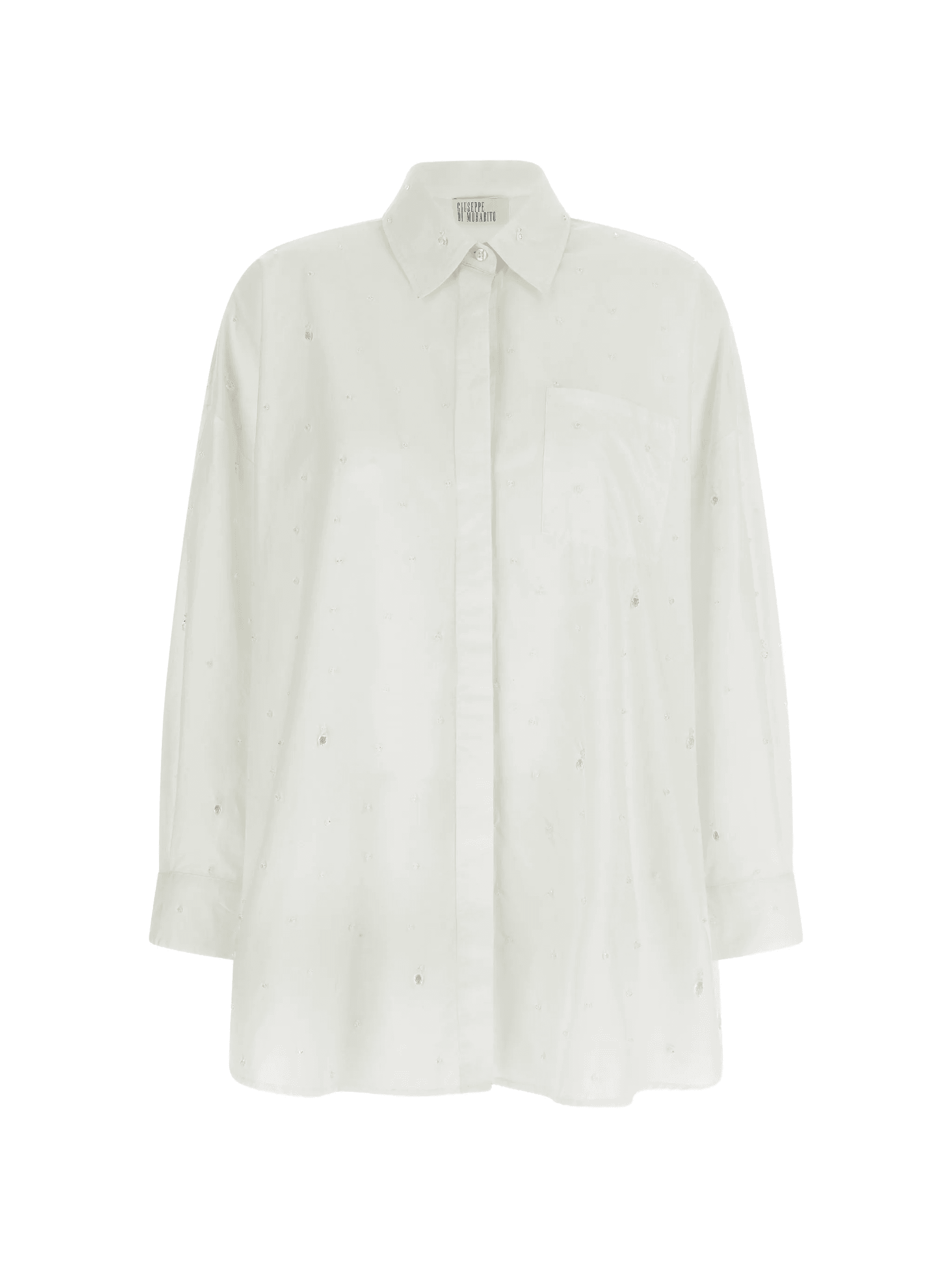 crystal-appliqué shirt - Image 1