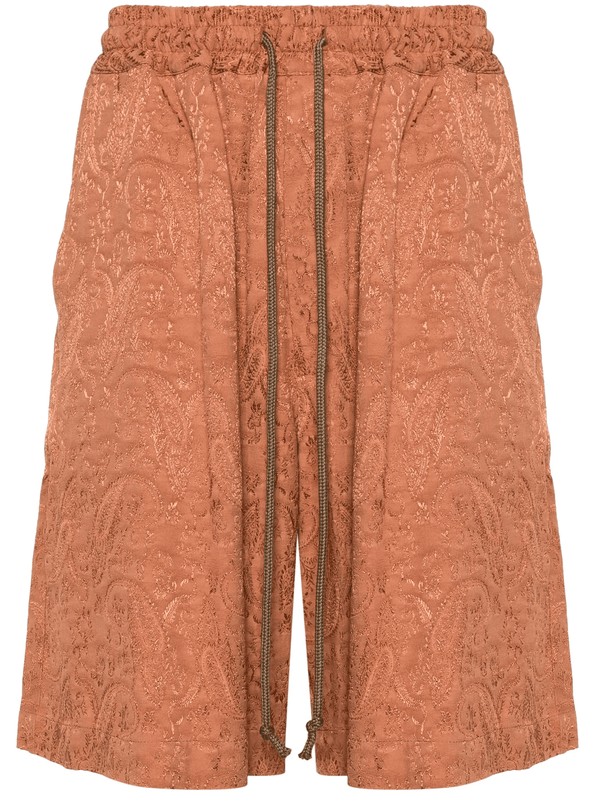 paisley-jacquard elasticated-waist shorts - Image 1