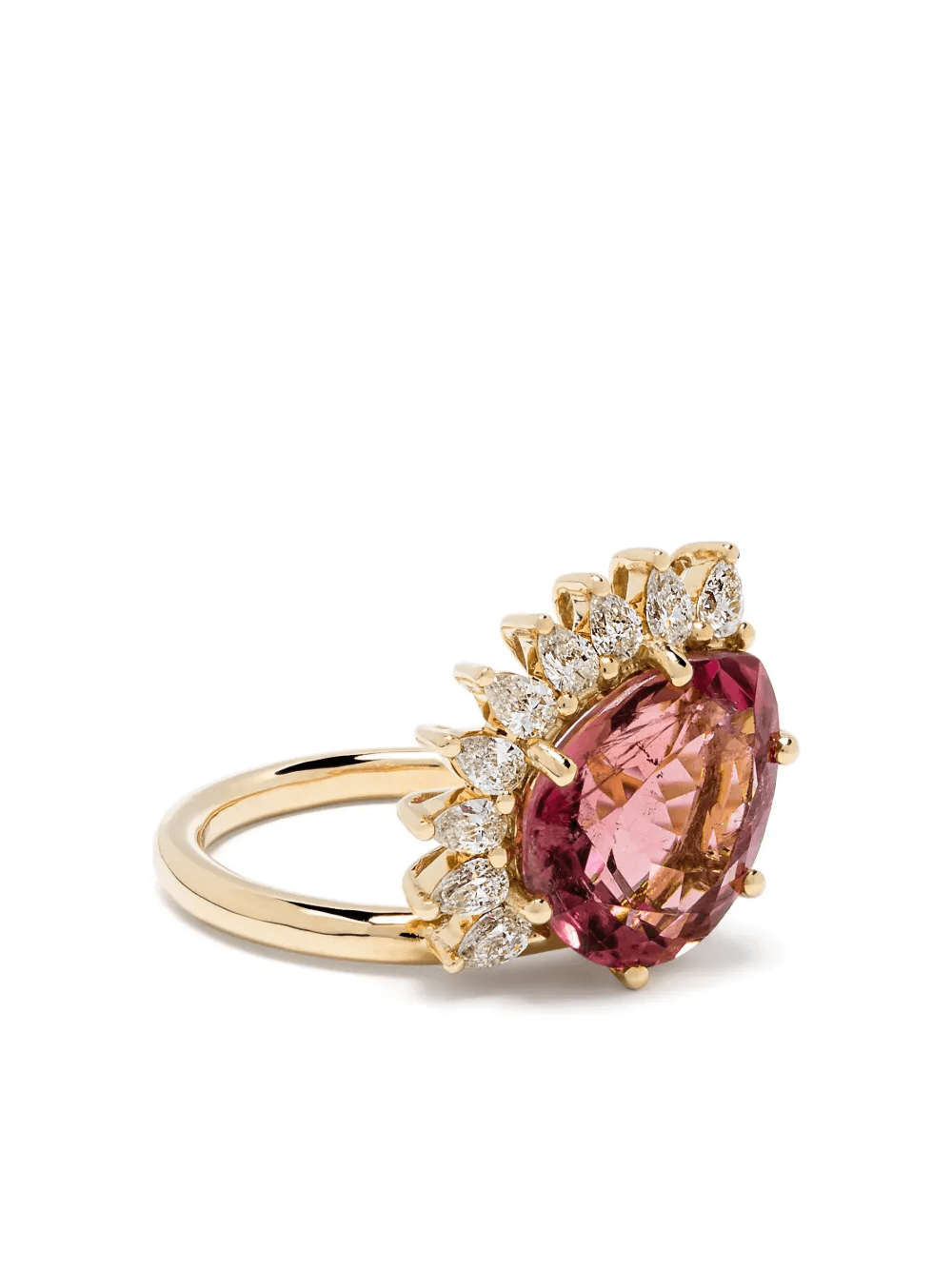 18kt yellow gold pink tourmaline Sun Nº3 ring - Image 1
