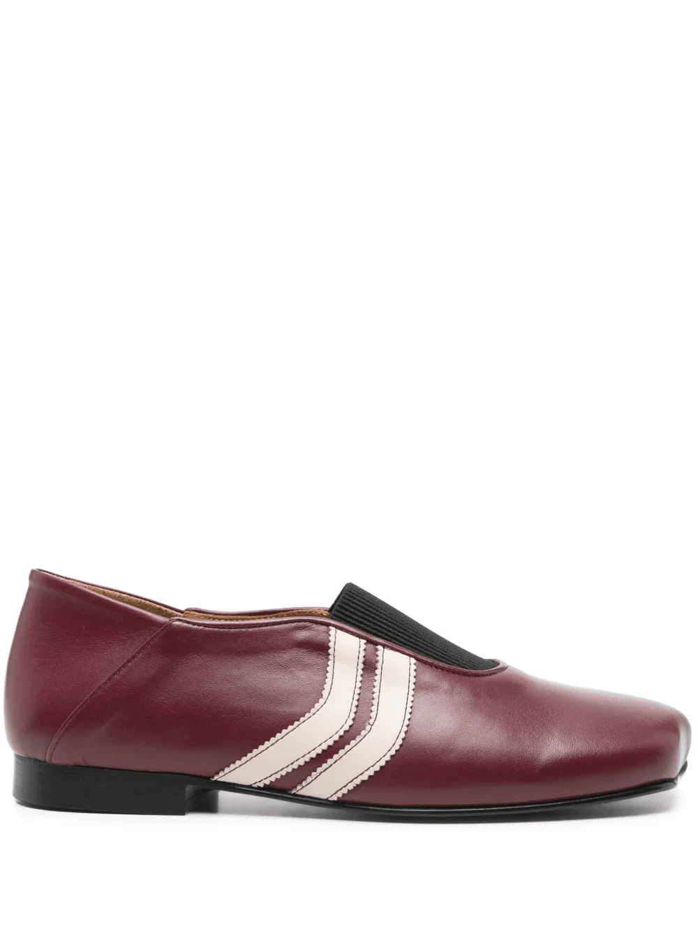 stripe-detail loafers - Image 1