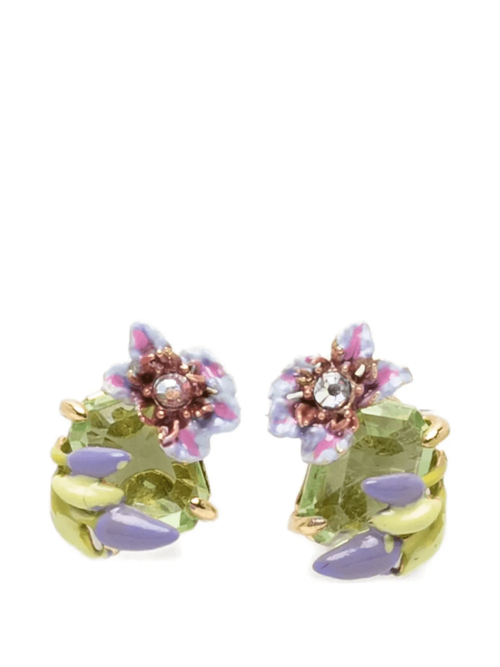 flower-motif earrings - Image 1