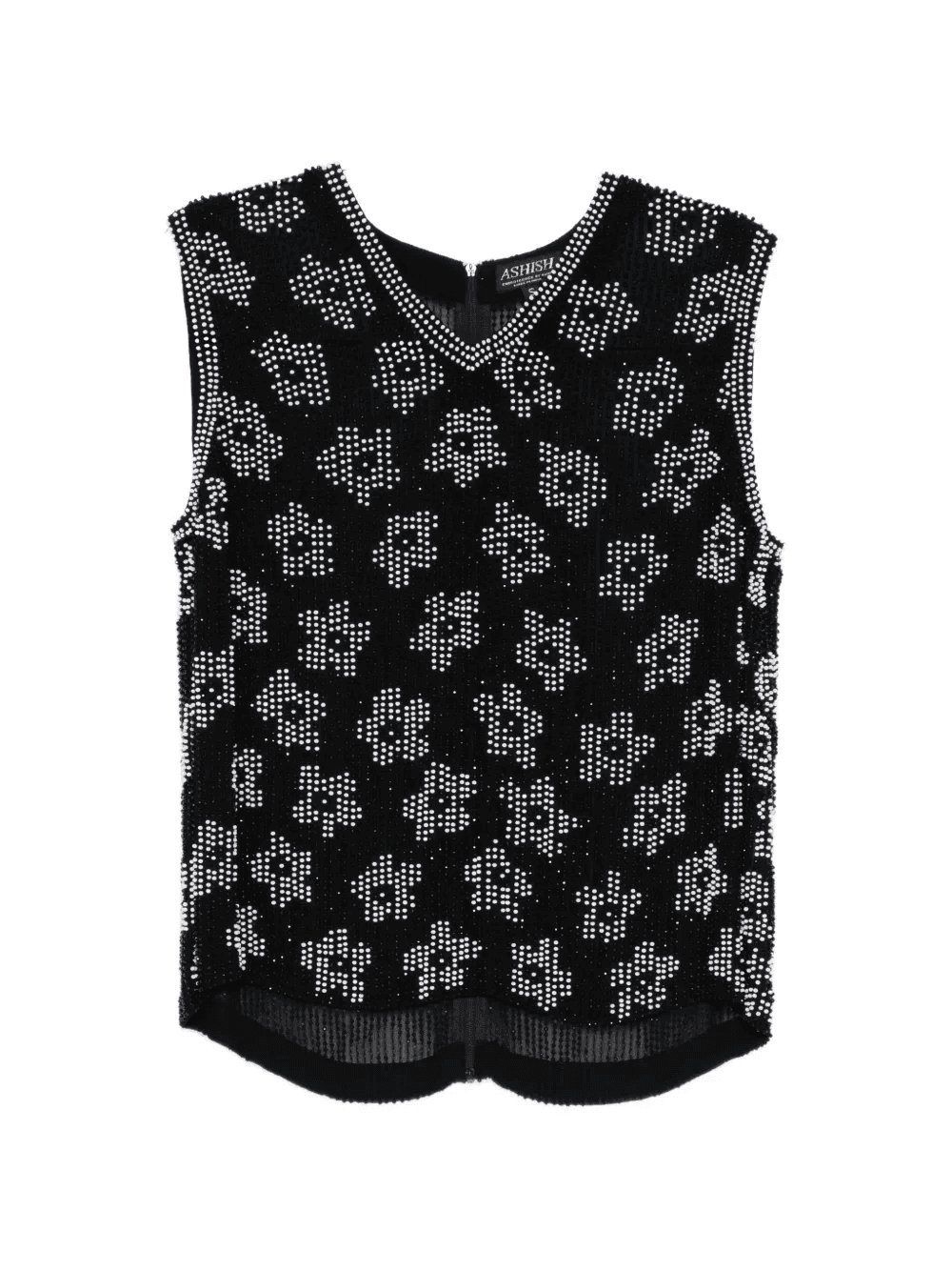 bead-embellished vest - Image 1