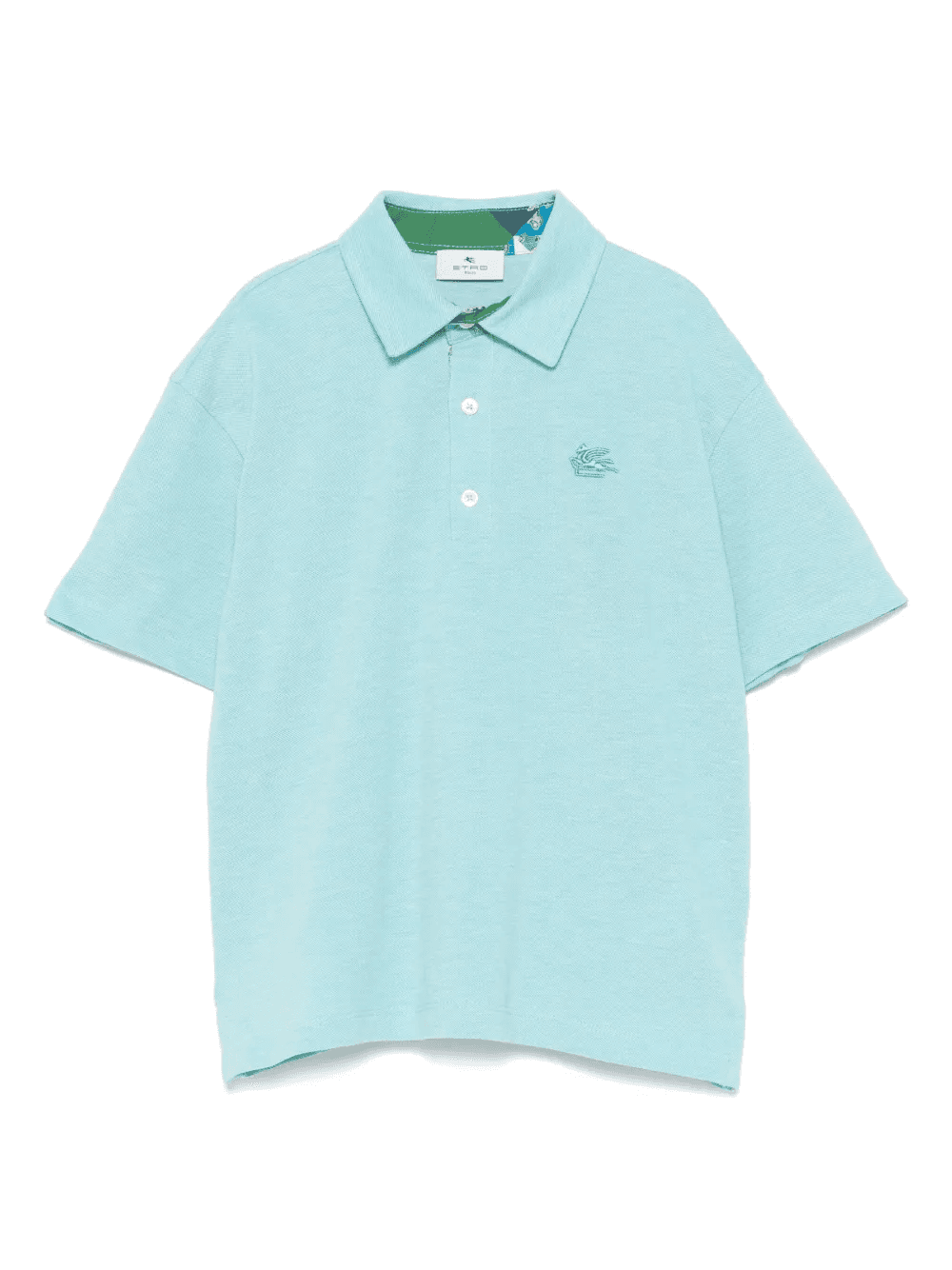 Pegaso-embroidered polo shirt - Image 1