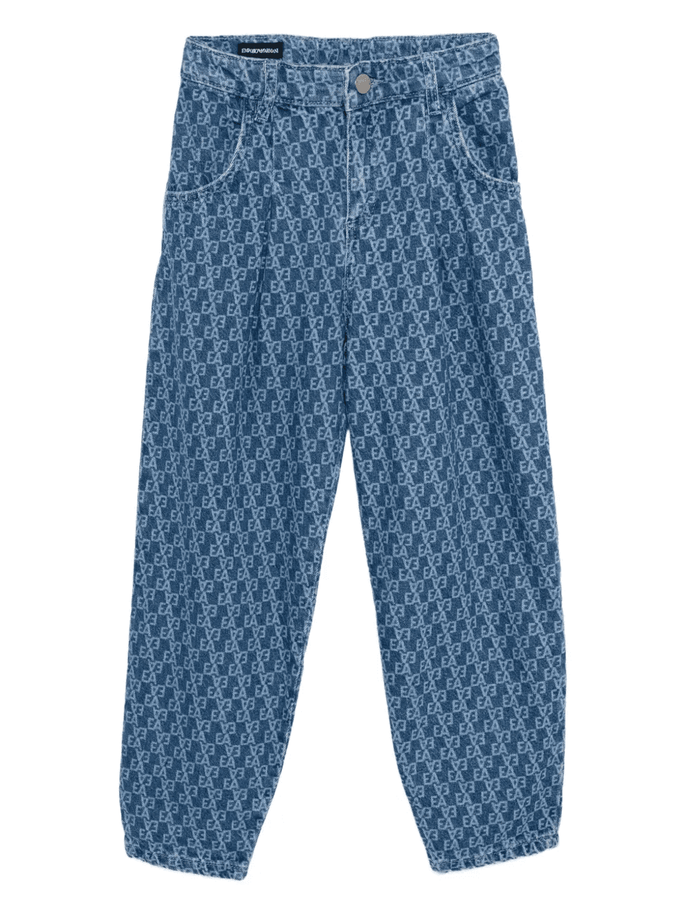 all-over logo print jeans - Image 1