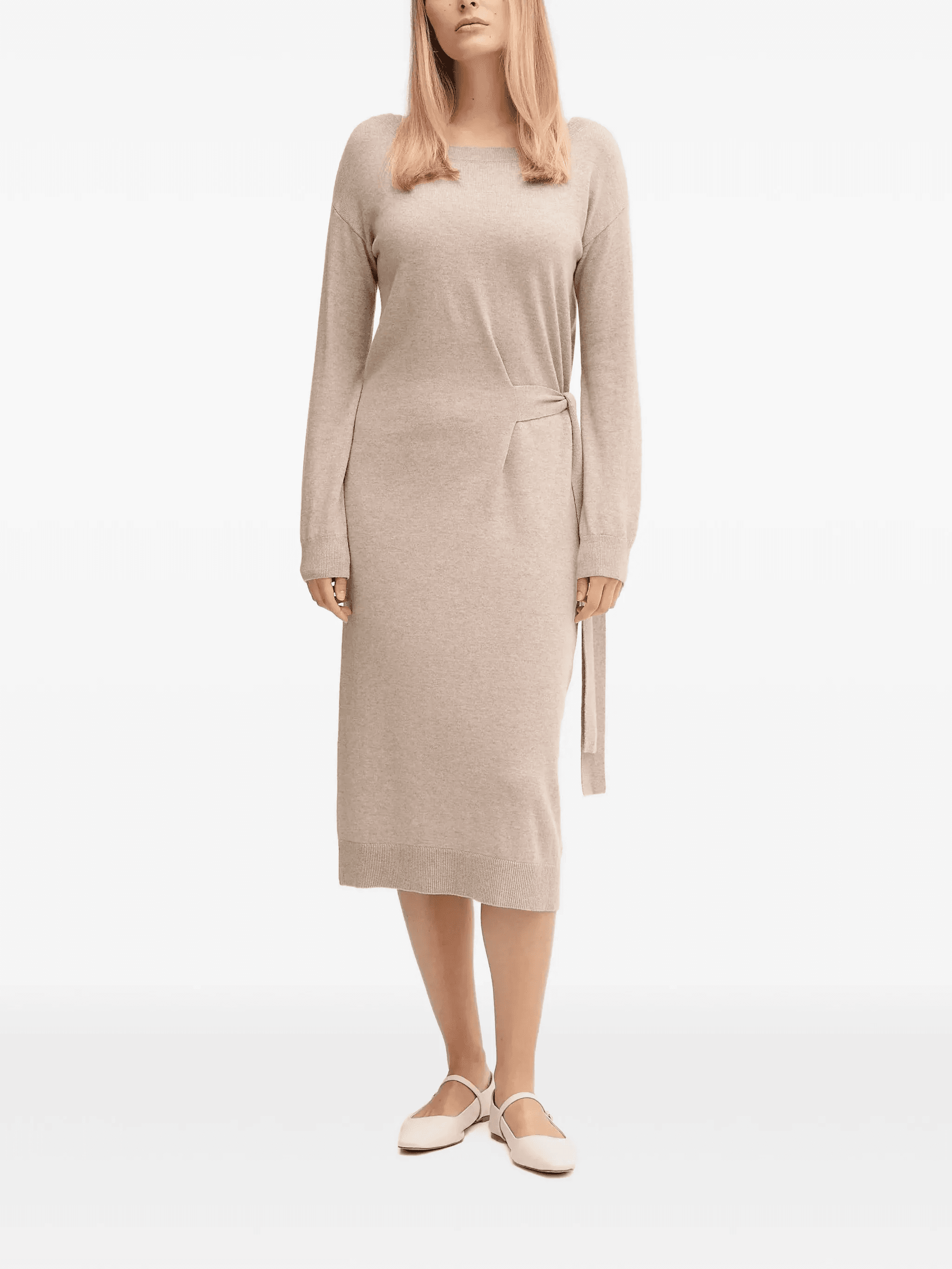 tie-waist midi dress - Image 1