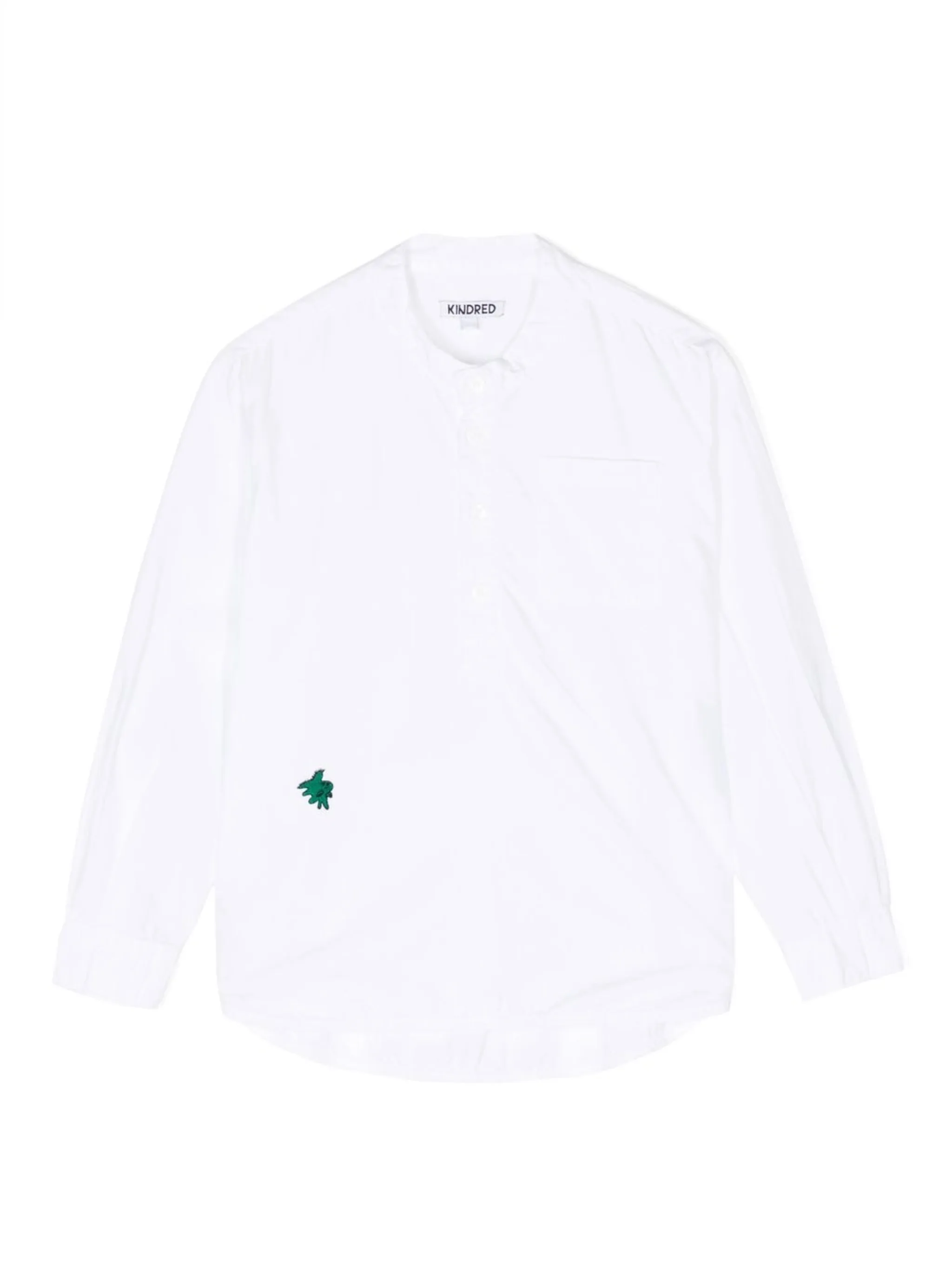 motif-embroidered long-sleeve shirt - Image 1
