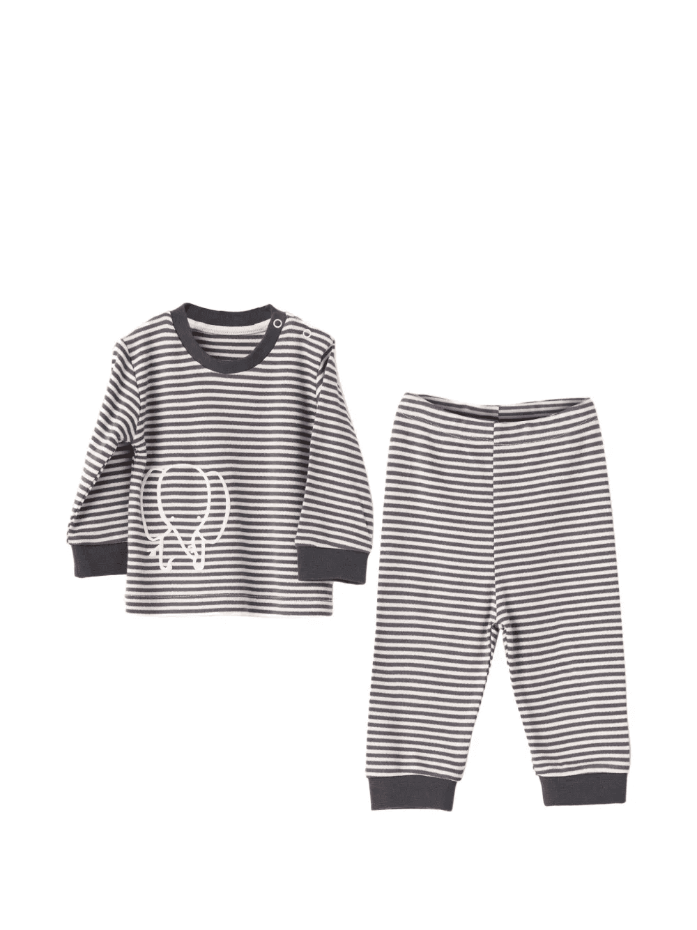 stripe-print pajamas (set of two) - Image 1