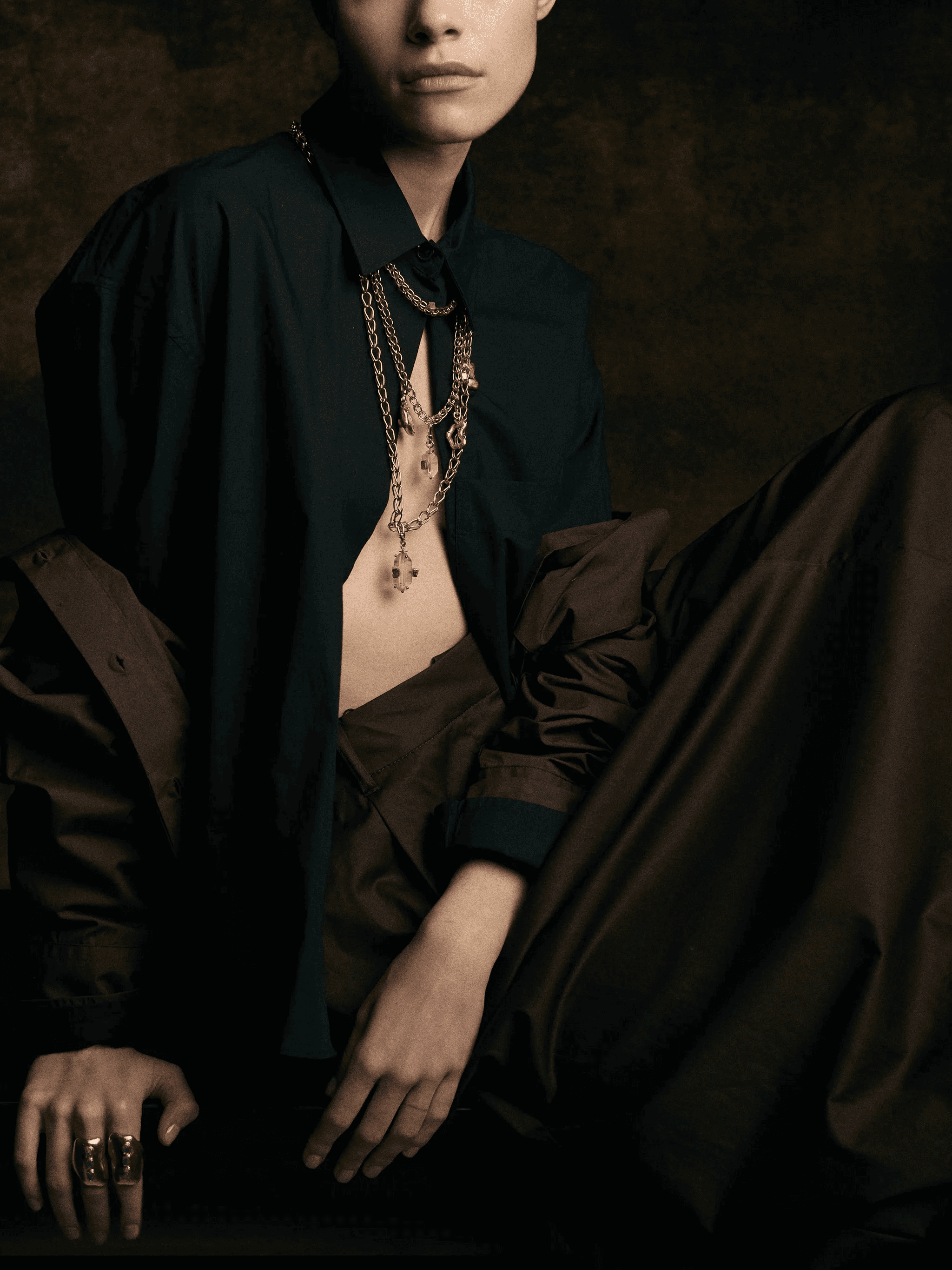 charm-detail necklace - Image 1