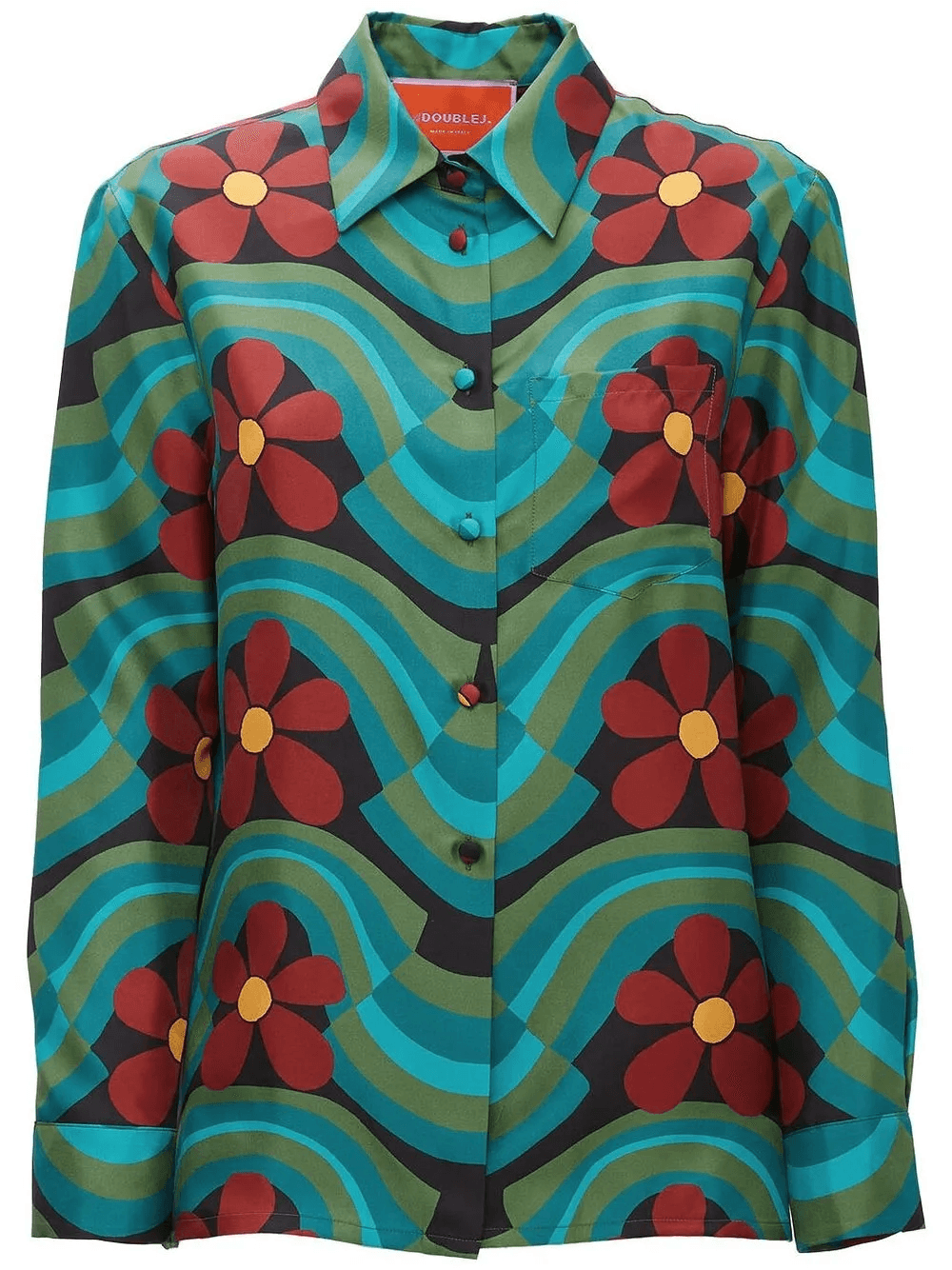Boy graphic-print silk shirt - Image 1