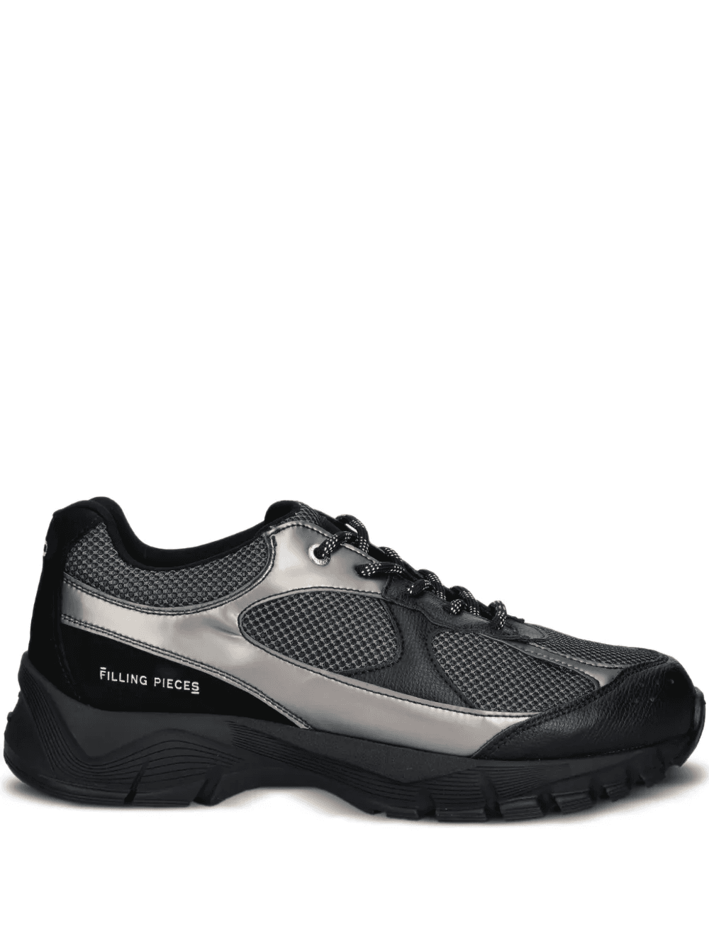 metallic-panel mesh sneakers - Image 1