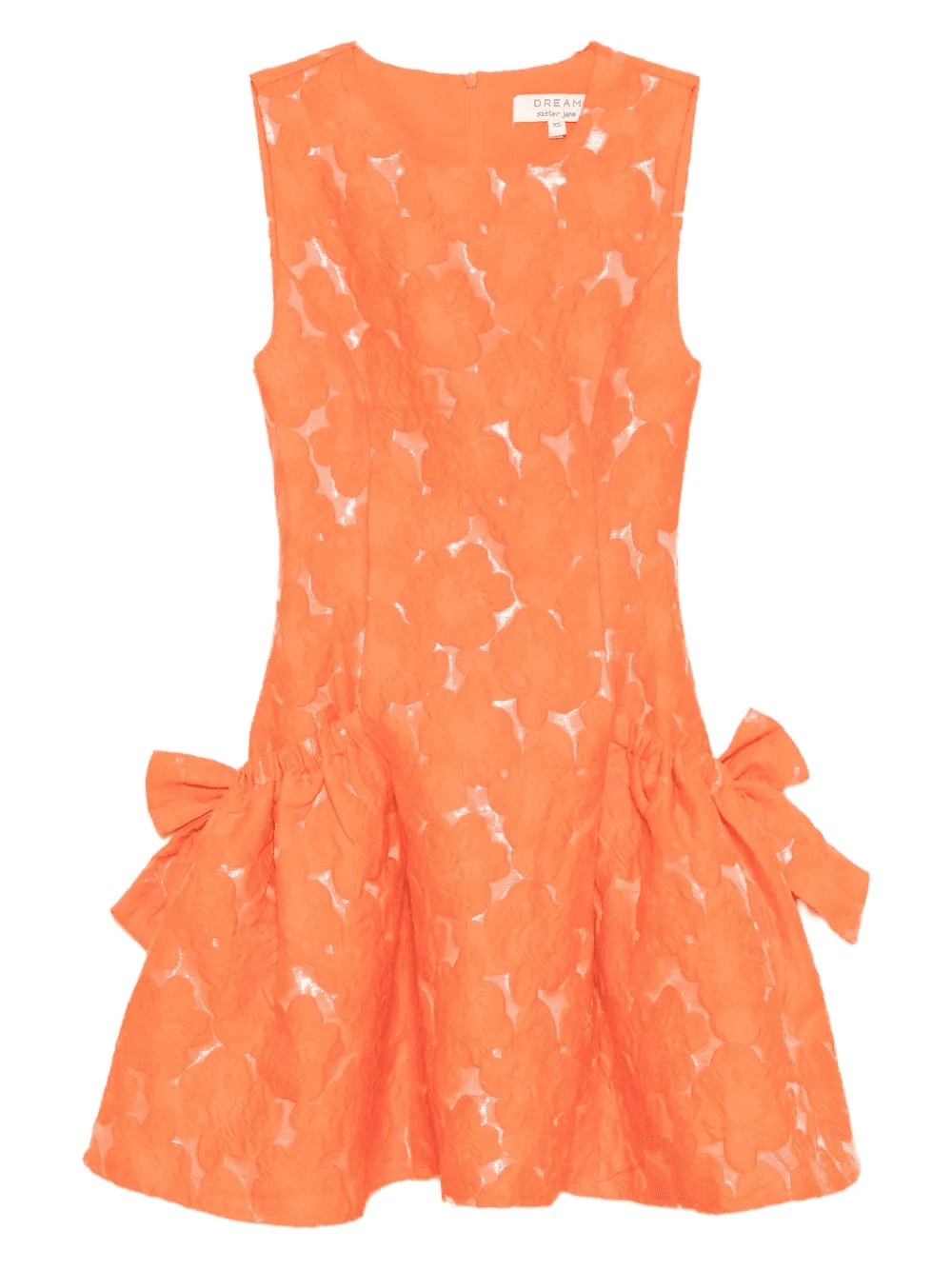 Dream tangerine jacquard mini dress - Image 1