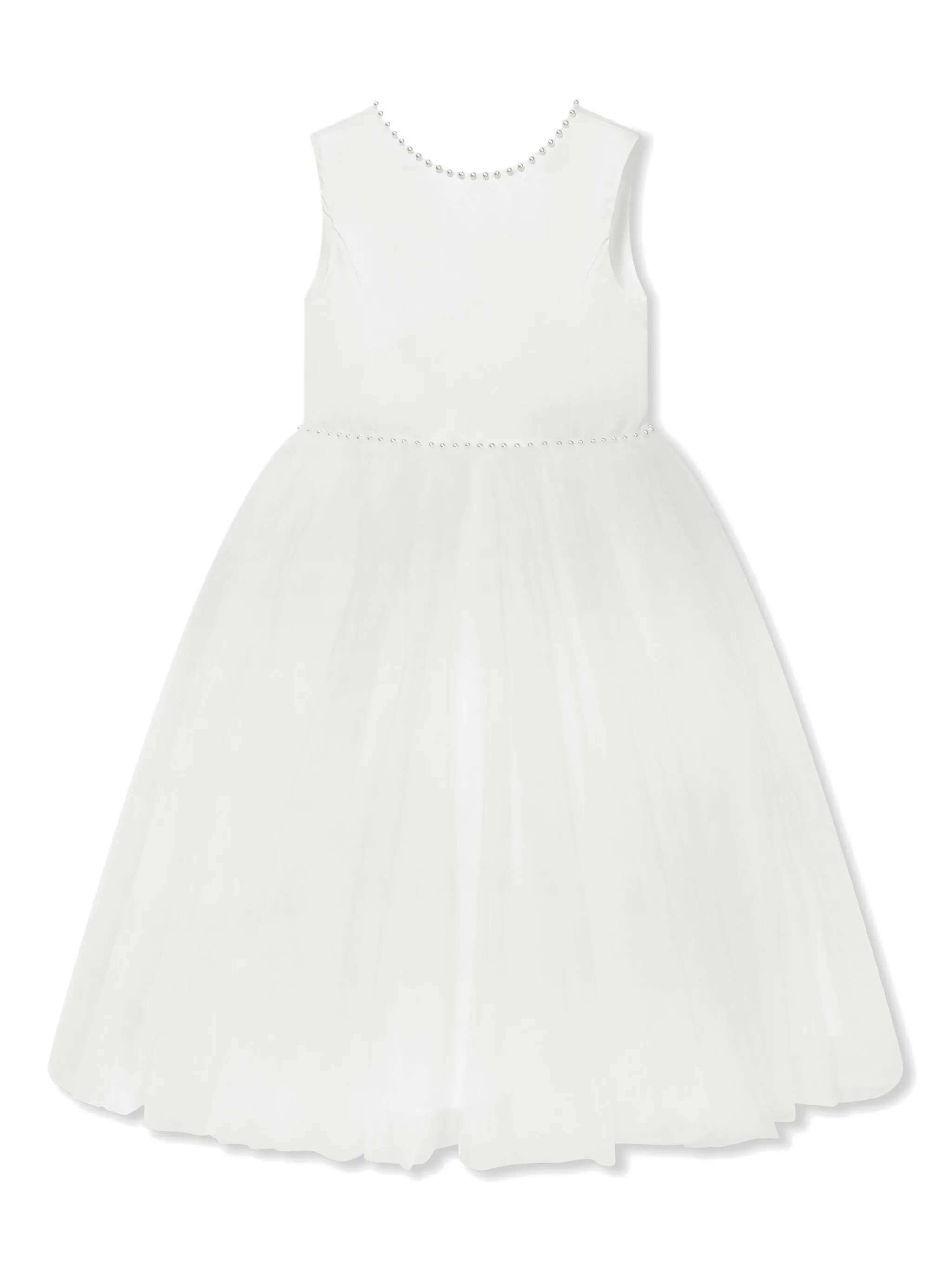 faux-pearl embellished dress - Image 1