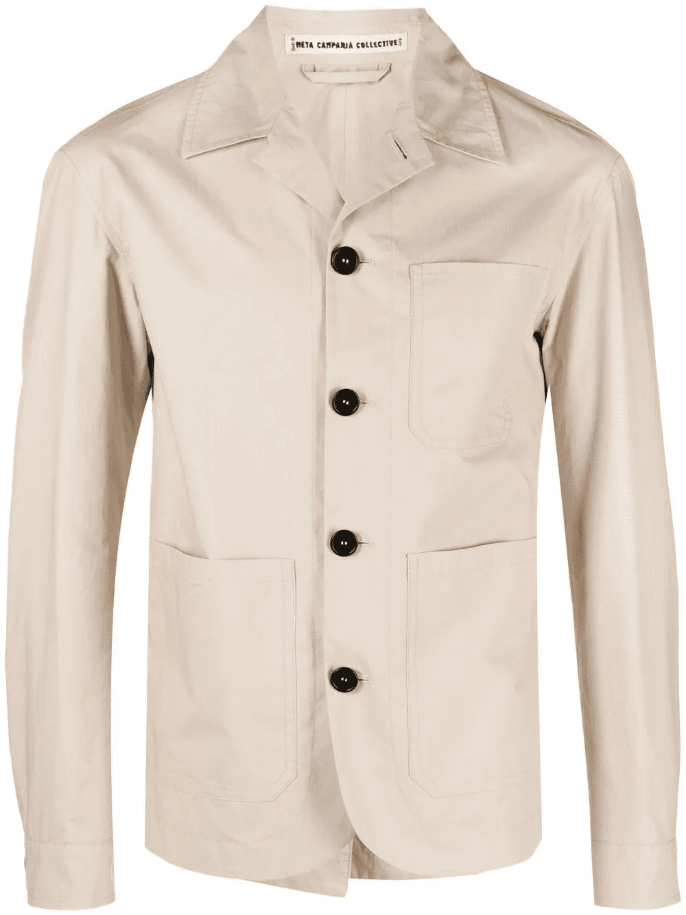 Cuban-collar organic-cotton shirt-jacket - Image 1
