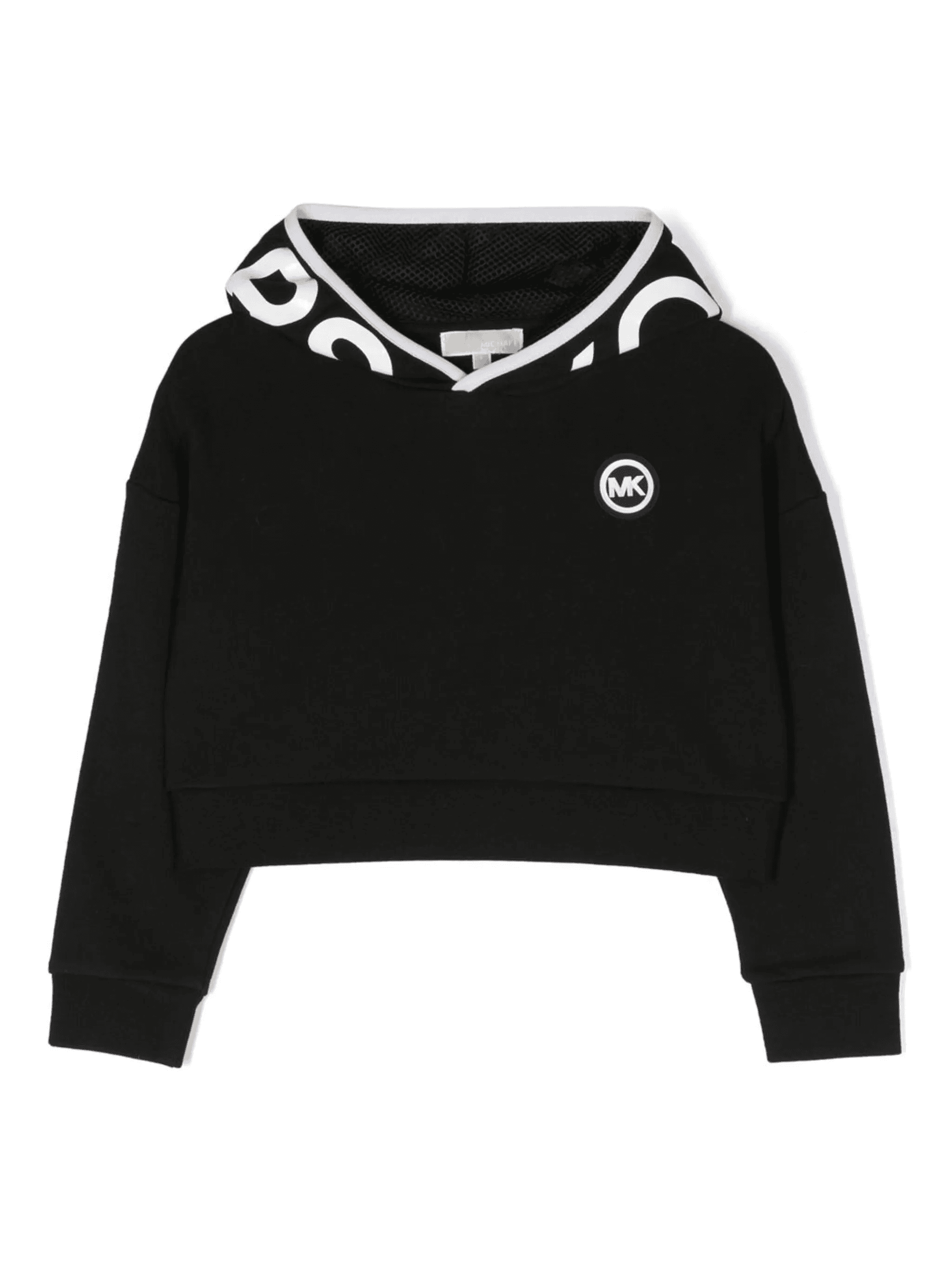 logo-patch cotton hoodie - Image 1