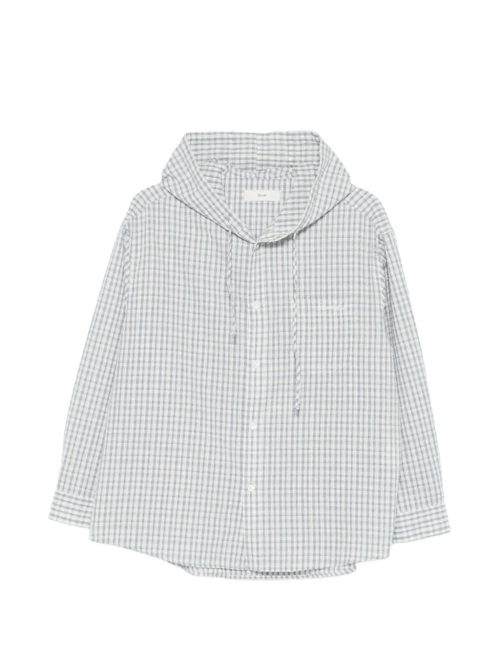 hooded check shirt - Image 1