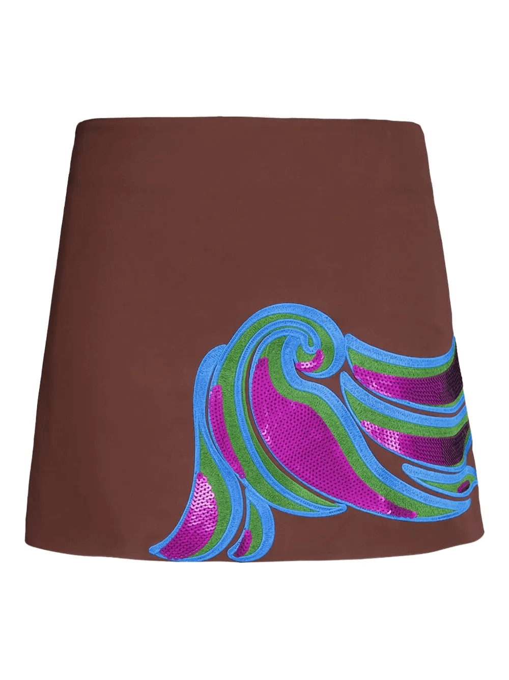 embroidered mini skirt - Image 1