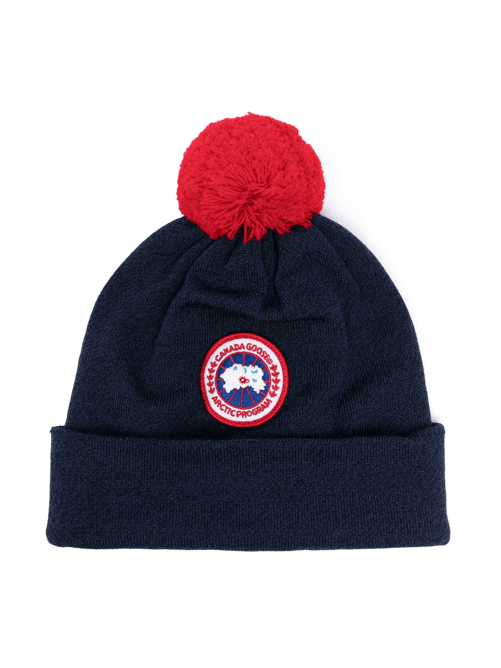 logo-patch wool beanie - Image 1