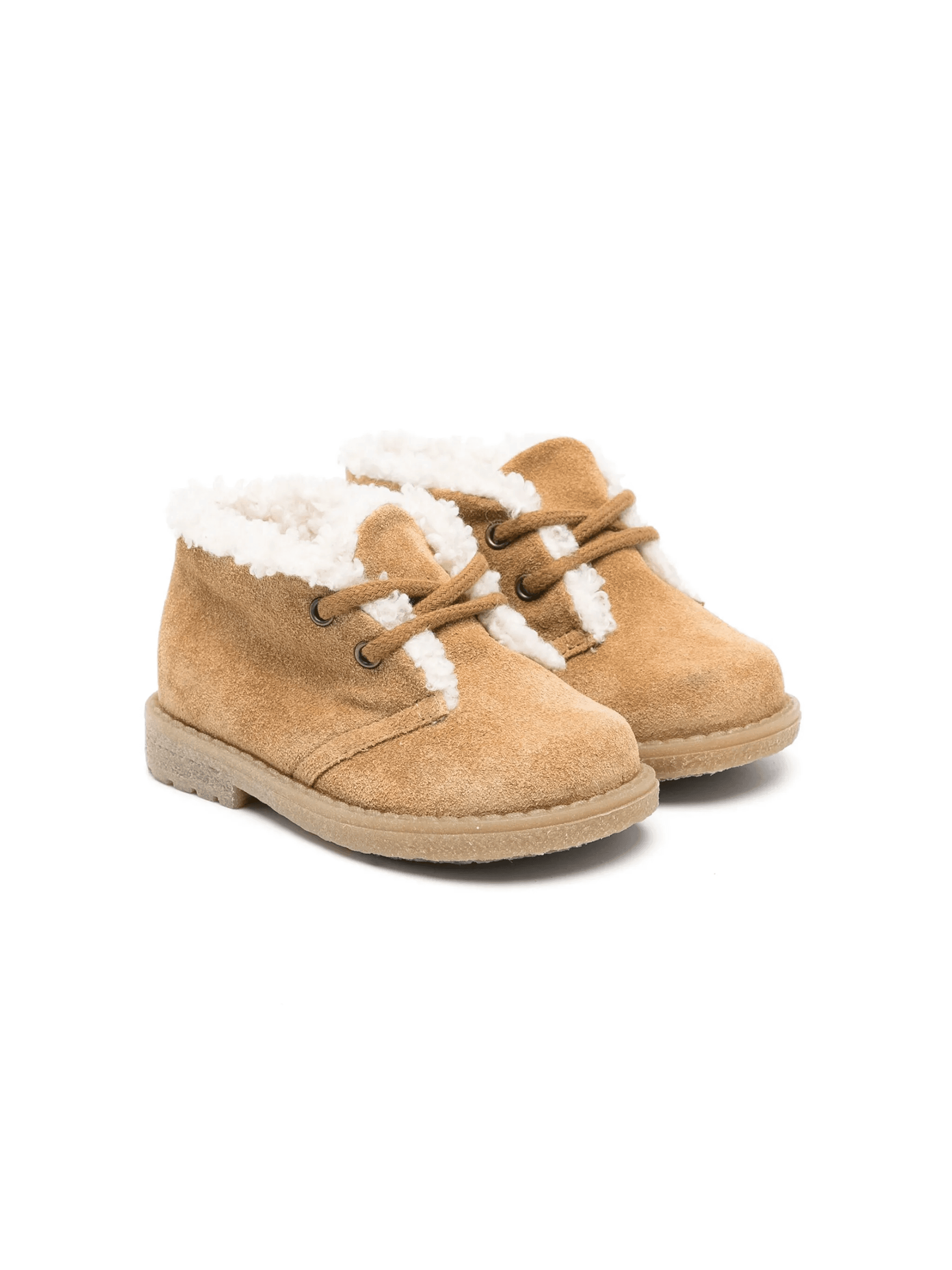 faux-shearling suede ankle boots - Image 1