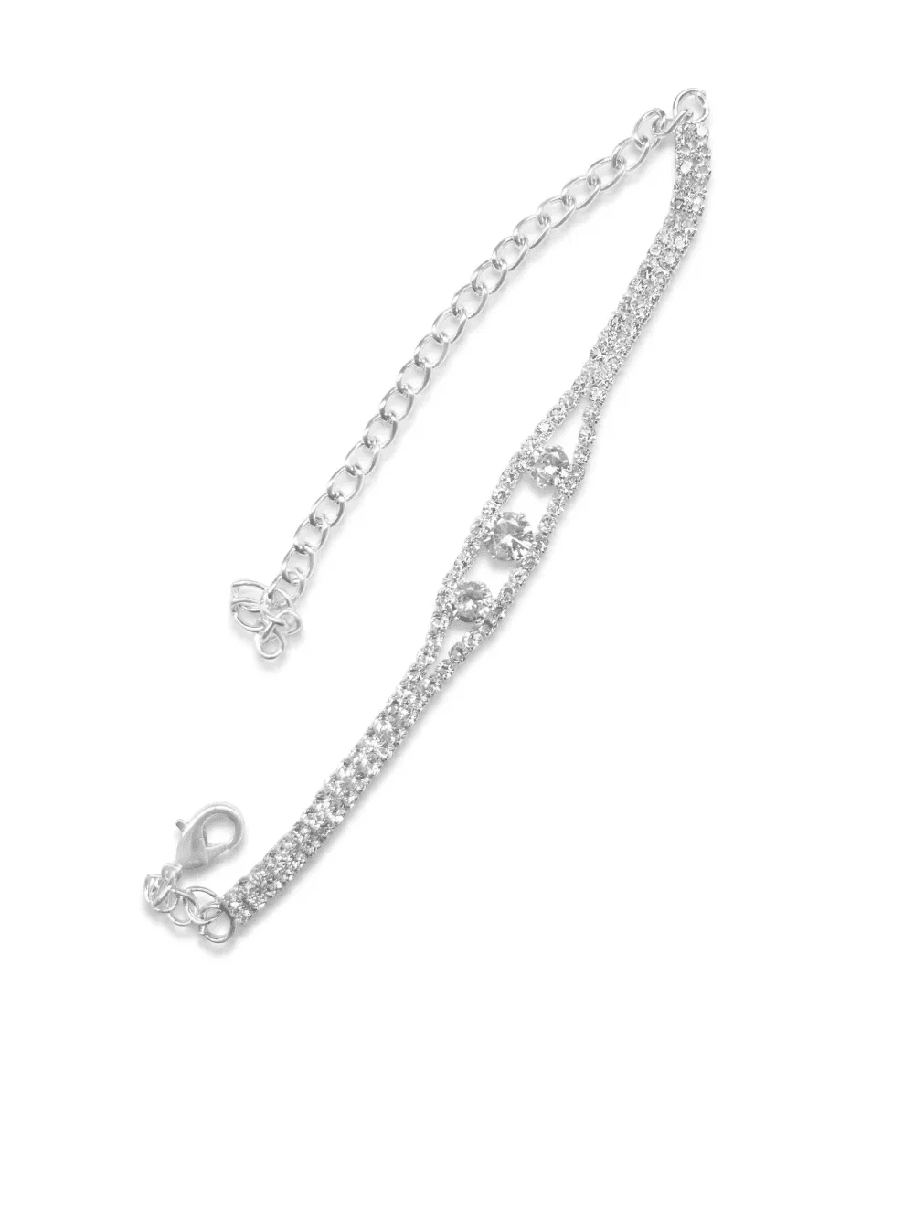 rhinestone-embellished bracelet - Image 1