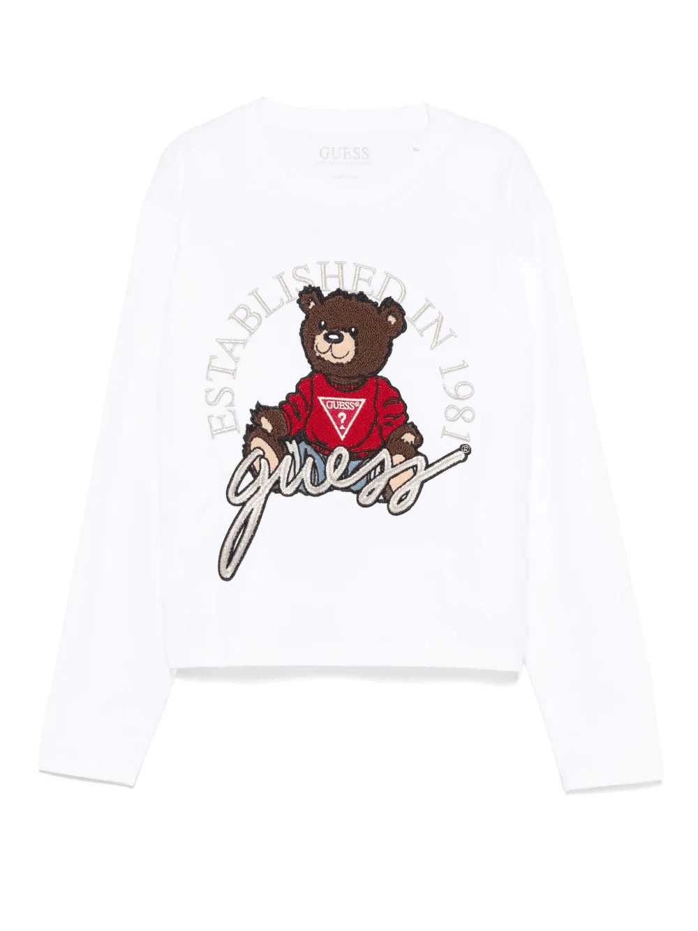 bear-appliqué T-shirt - Image 1