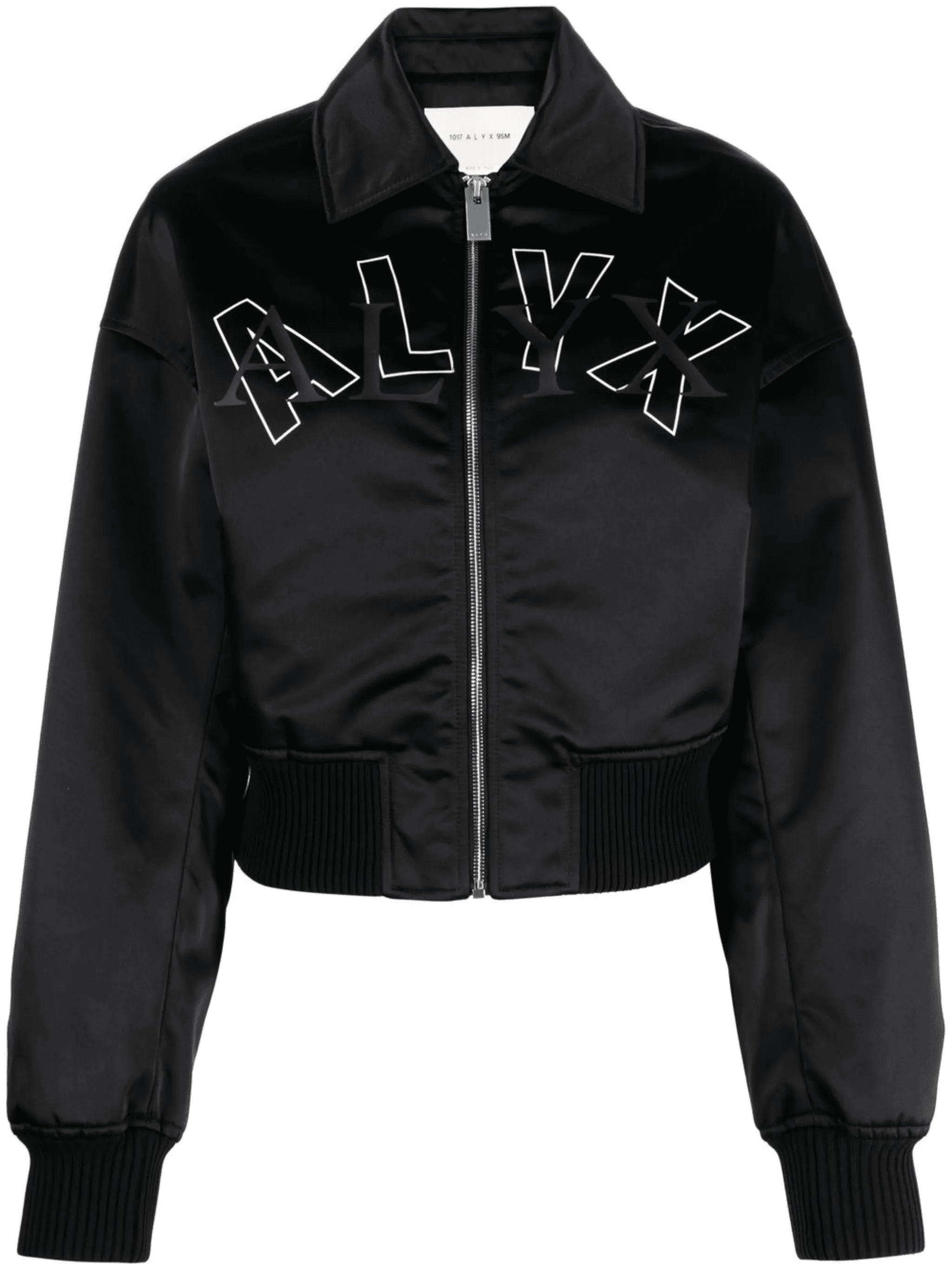 embroidered logo bomber jacket - Image 1