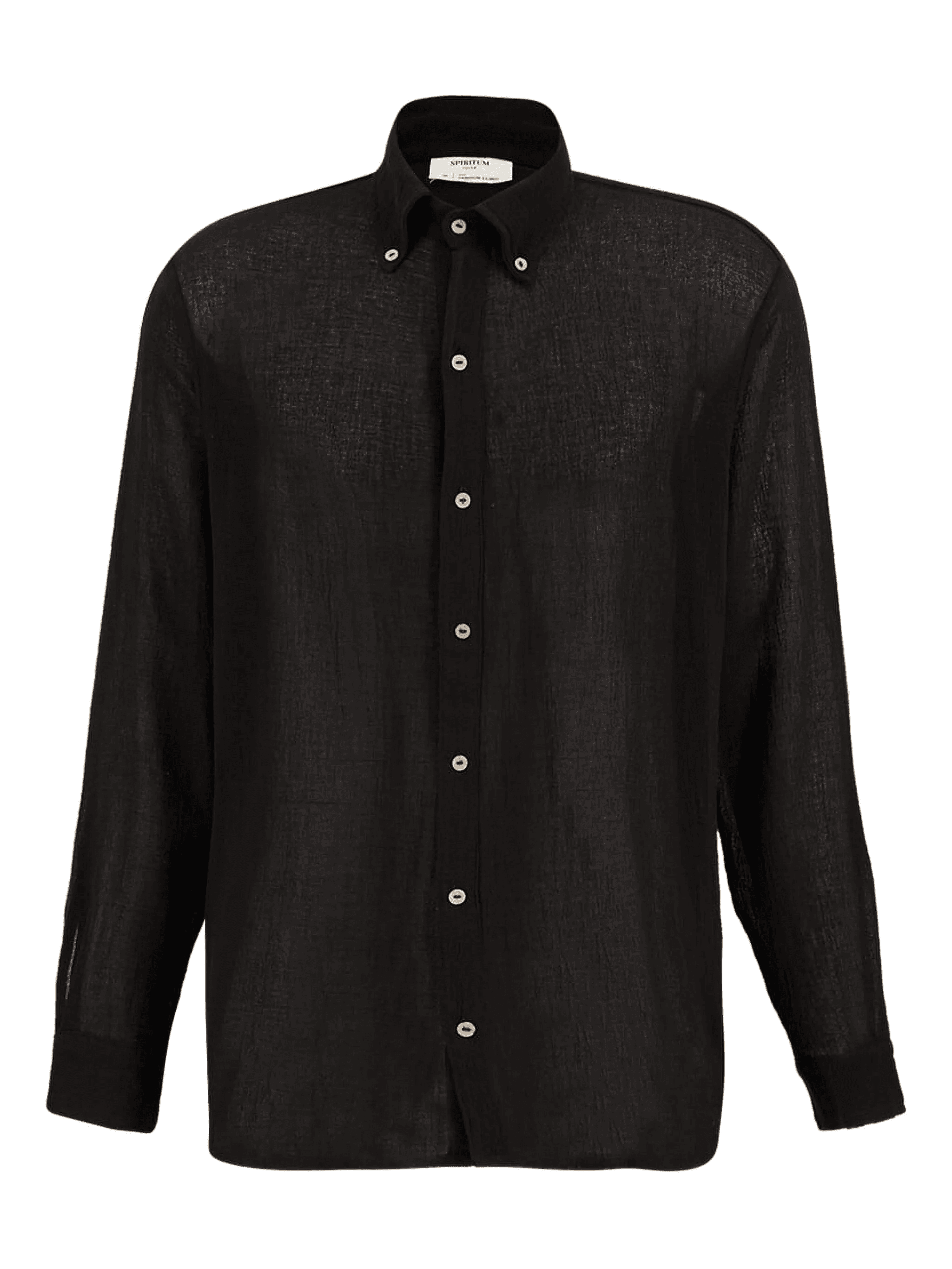 button-down collar long-sleeve shirt - Image 1