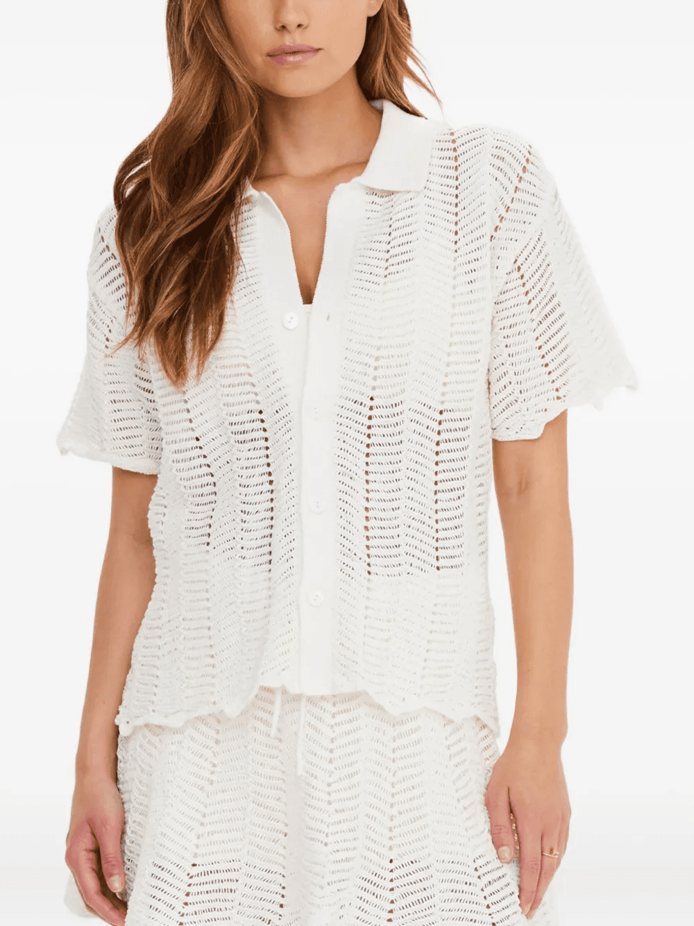 Agni Amayah knit-buttoned shirt - Image 1