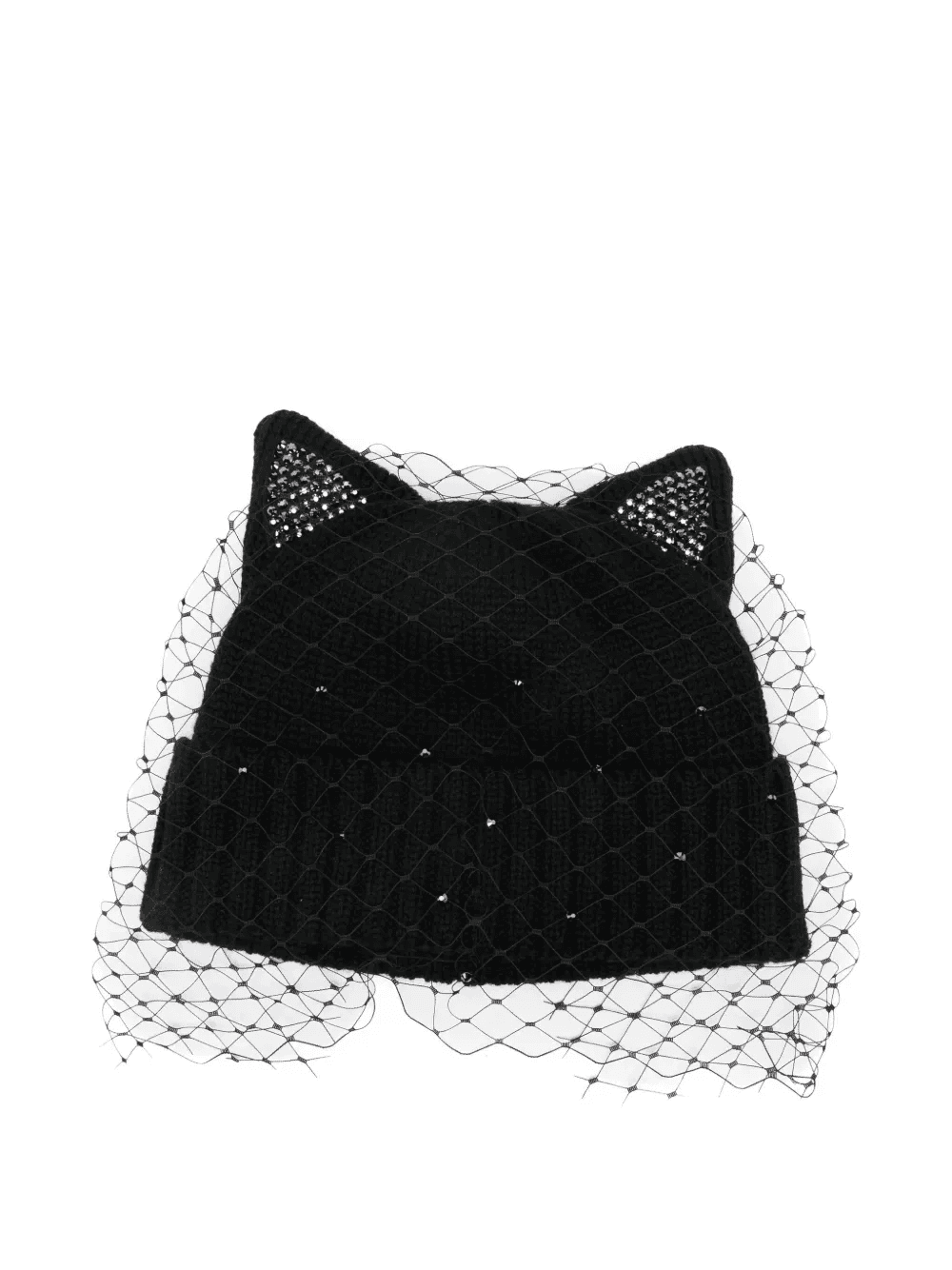 embellished veil beanie - Image 1