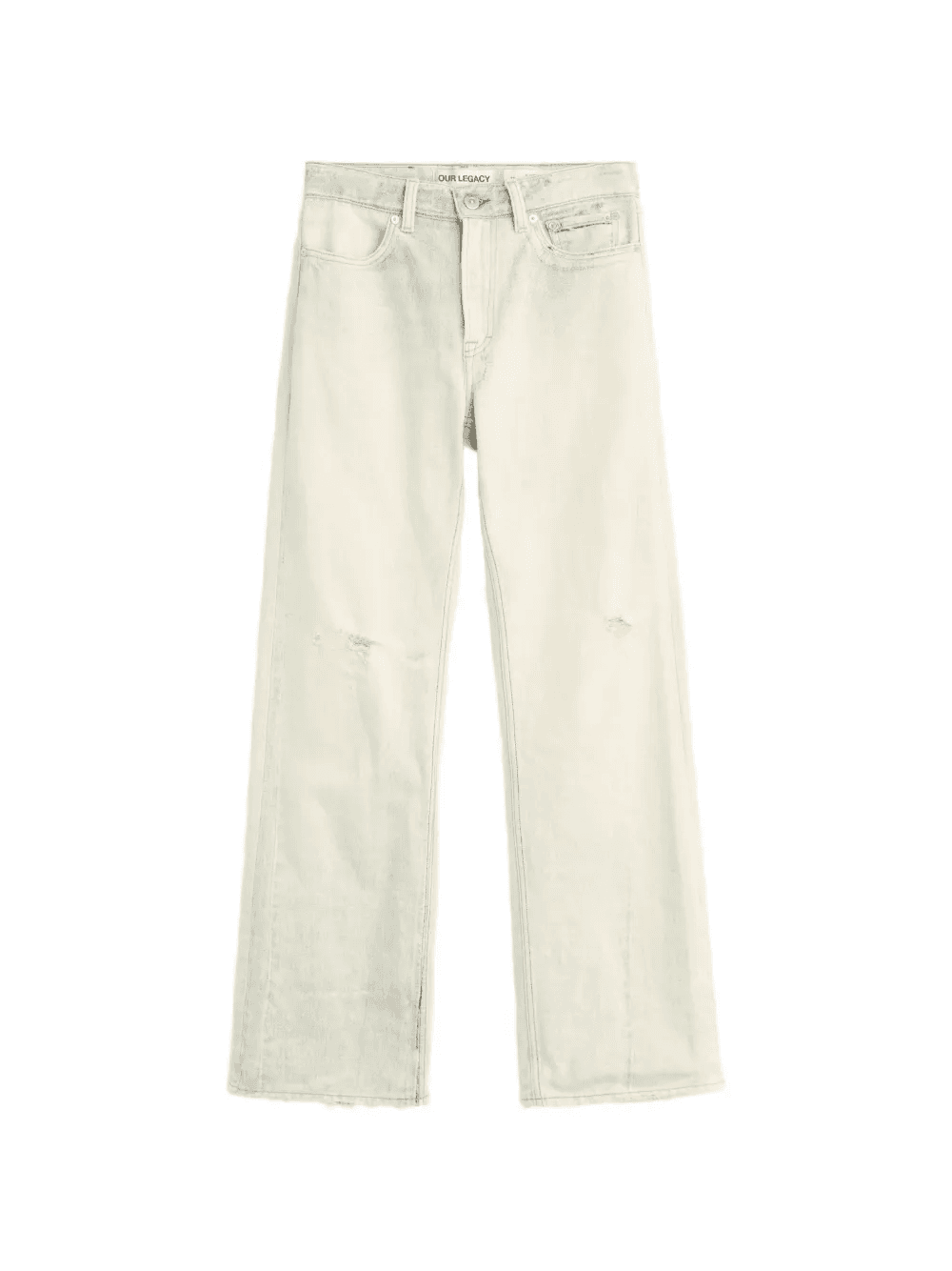 ripped printed jeans - Image 1