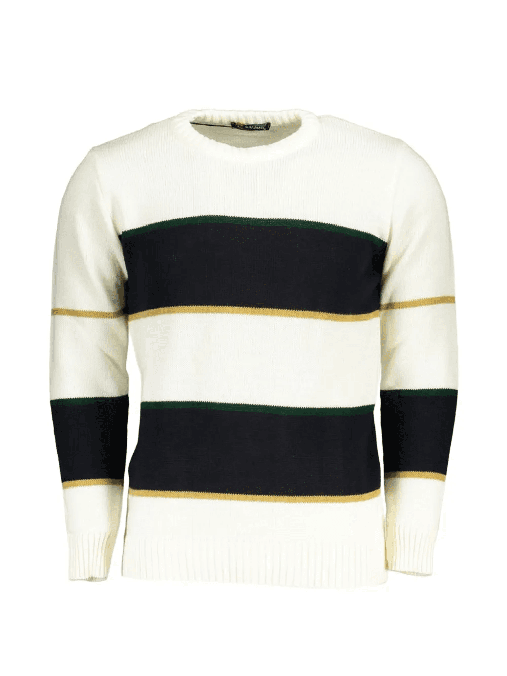 striped crew-neck sweater - Image 1