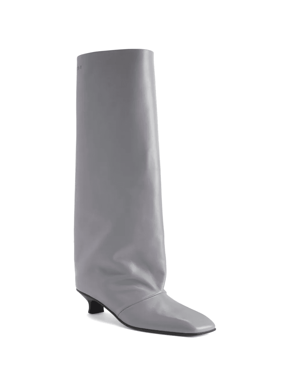 square-toe tube knee-high boots — Image 2