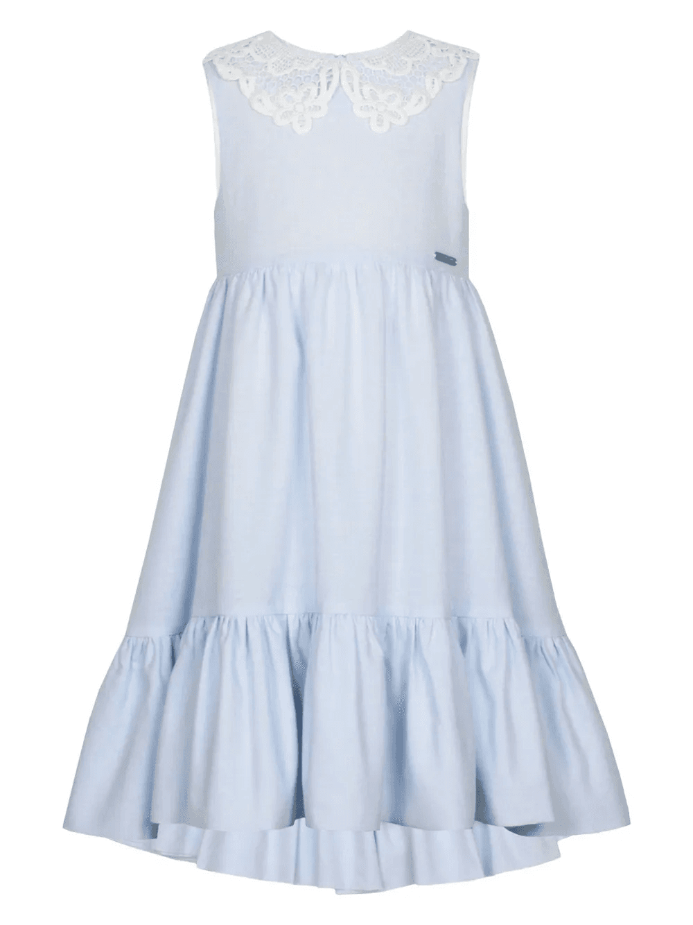 contrasting-collar dress - Image 1