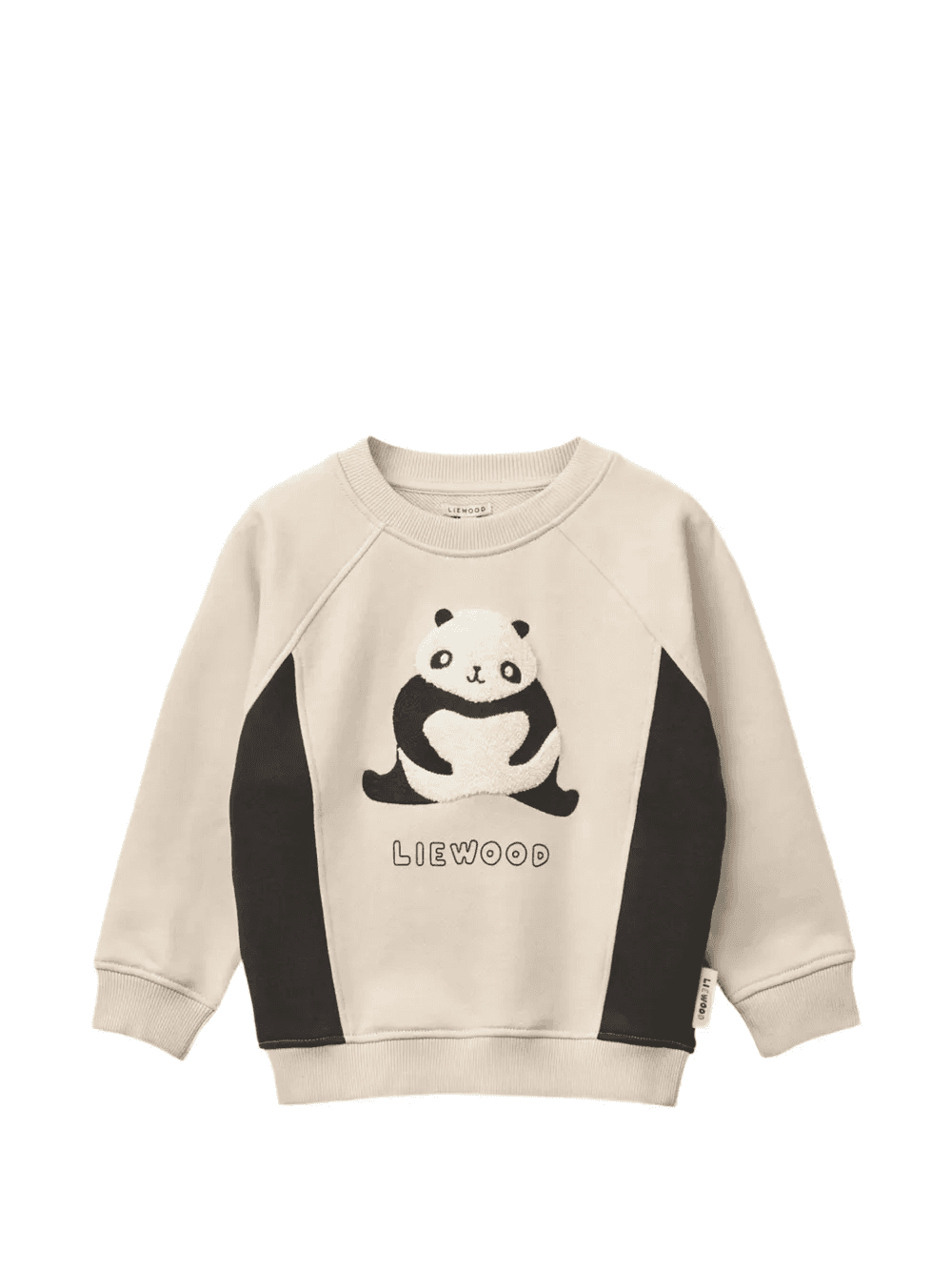 panda appliquéd colour-block sweatshirt - Image 1