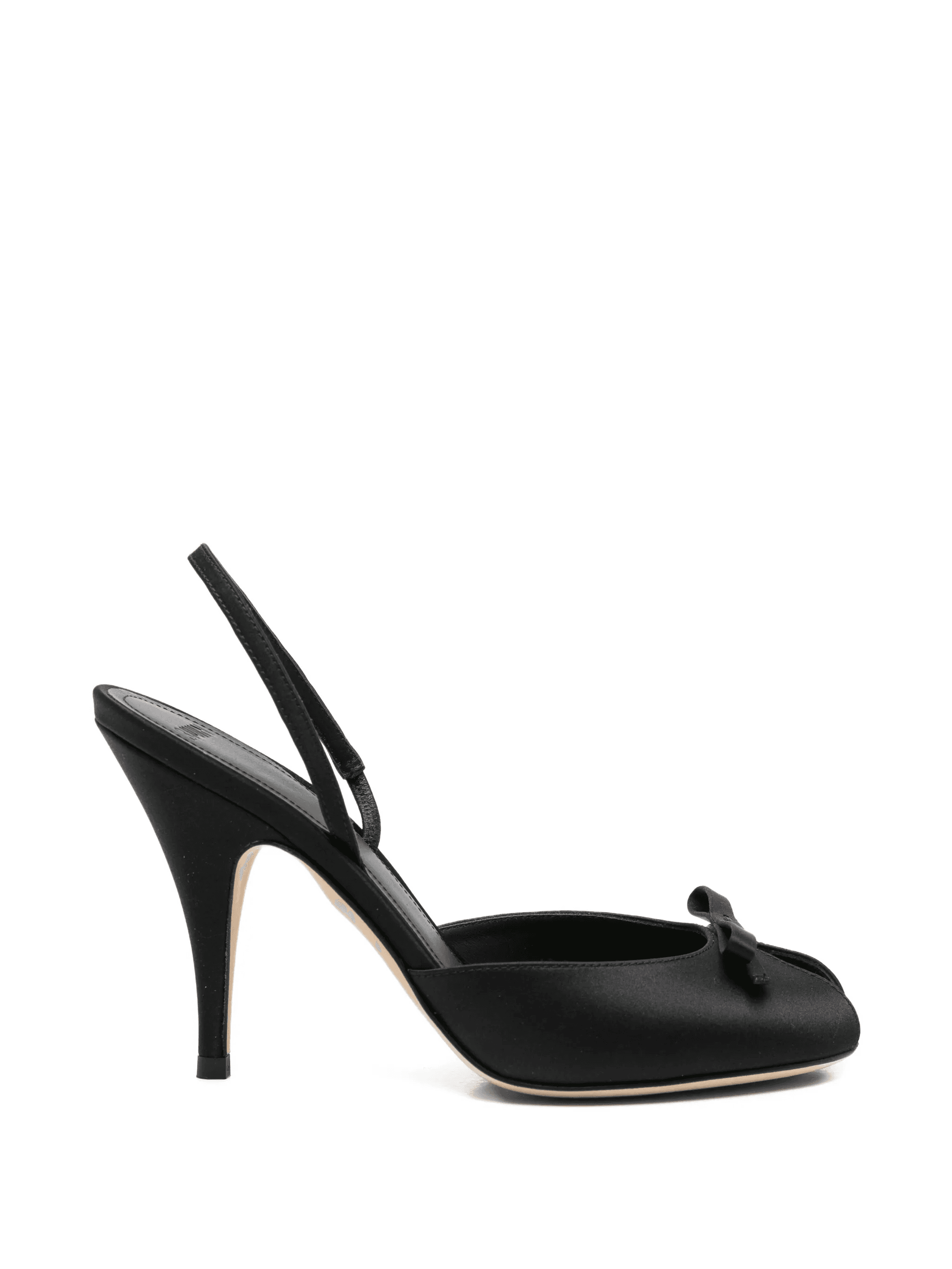 bow-embellishment slingback sandals - Image 1