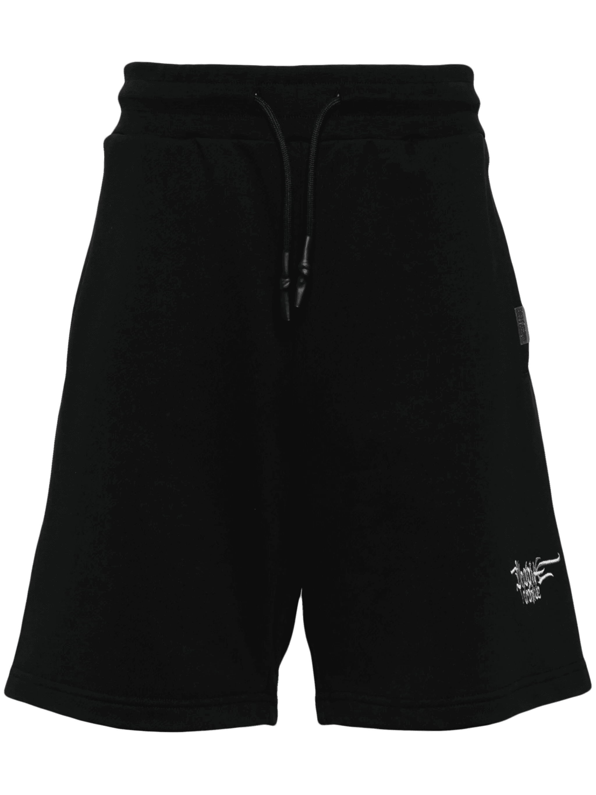 embroidered gothic logo cotton shorts - Image 1