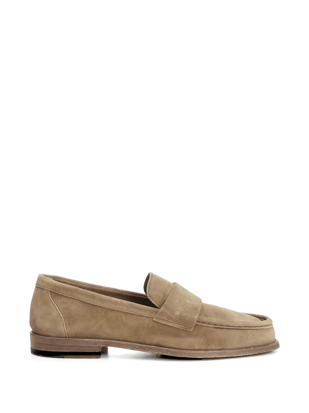 strap-detail suede loafers - Image 1
