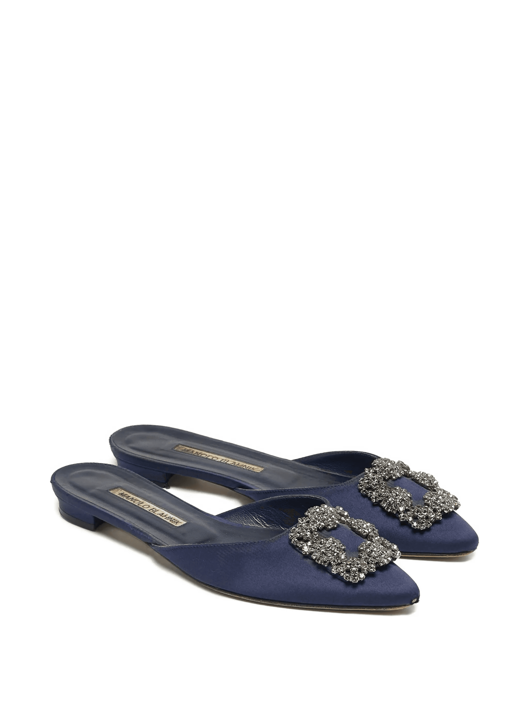 Hangisi crystal satin mules - Image 1