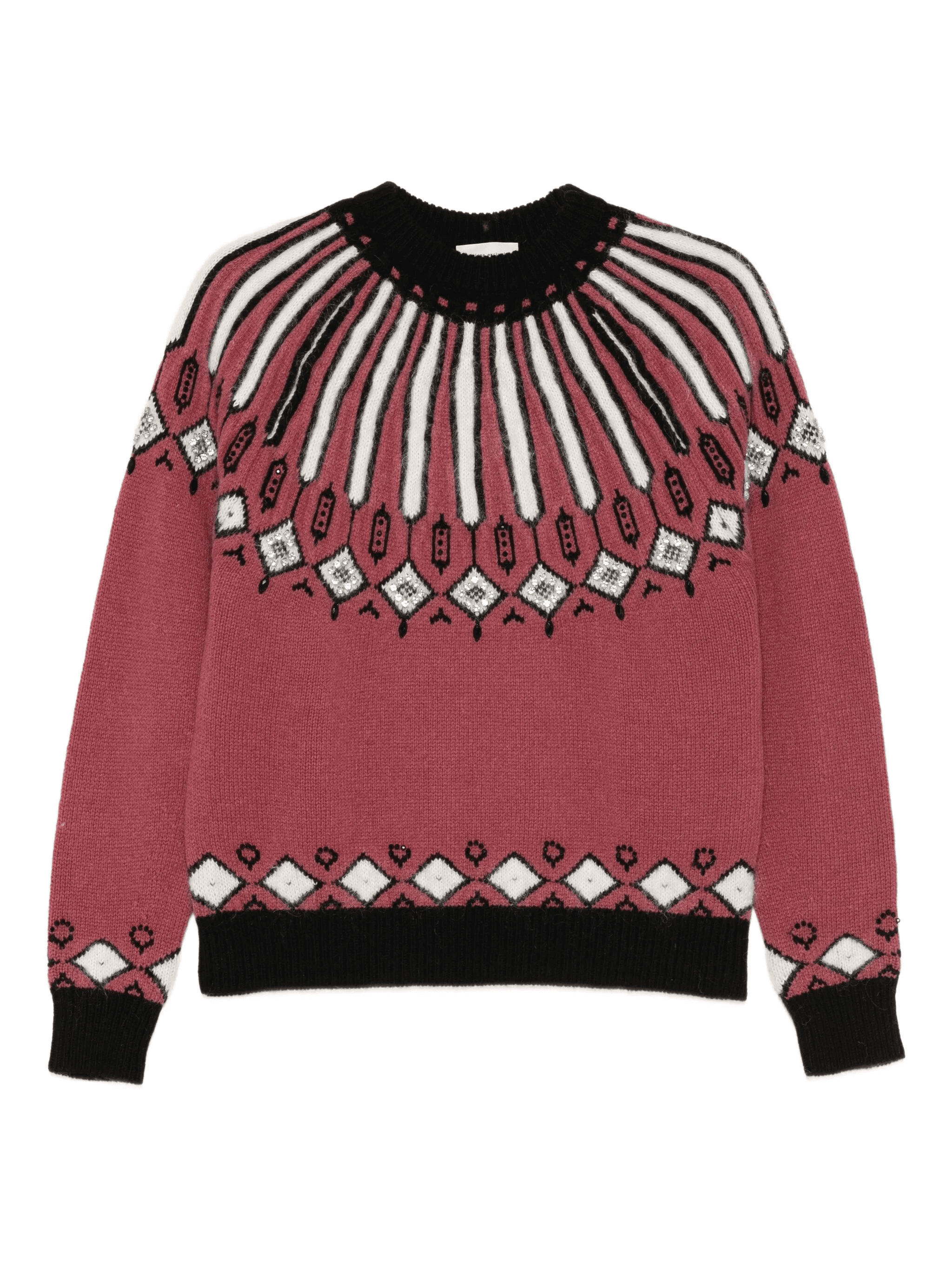 Adriane embellished-patterned sweater - Image 1