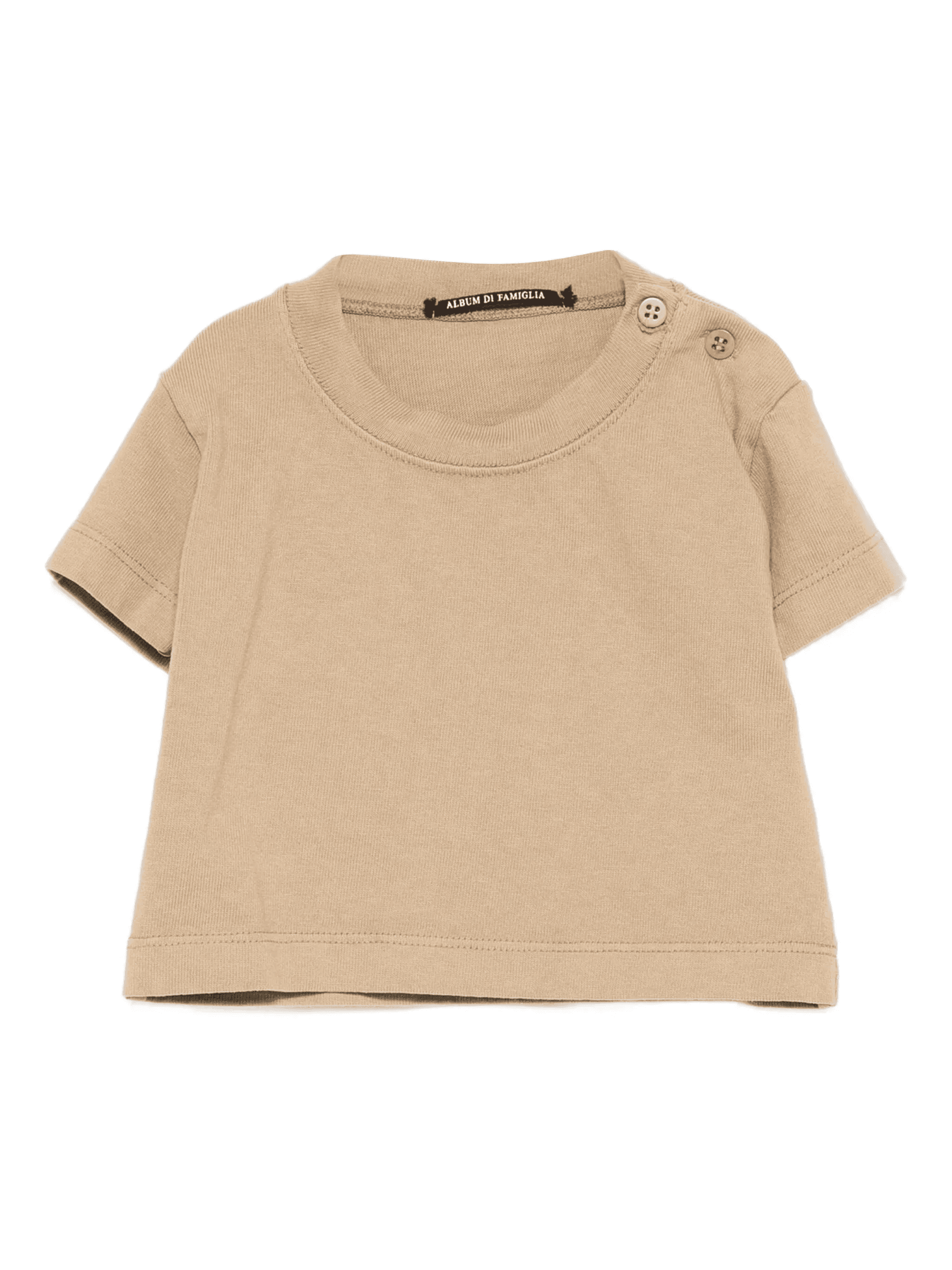 button-fastening cotton T-shirt - Image 1