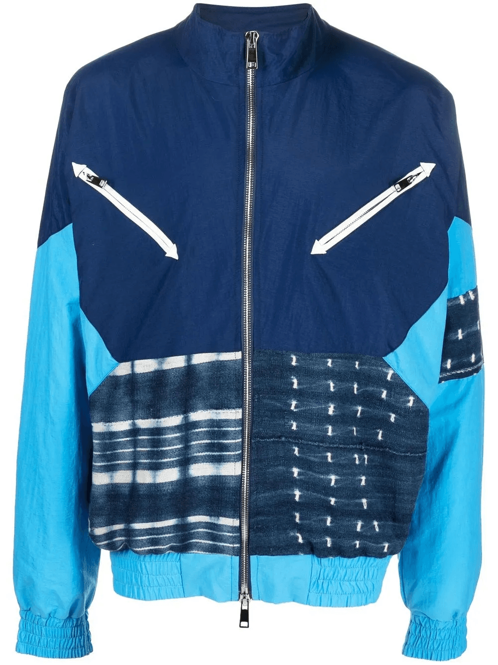 patchwork zipped jacket - Image 1