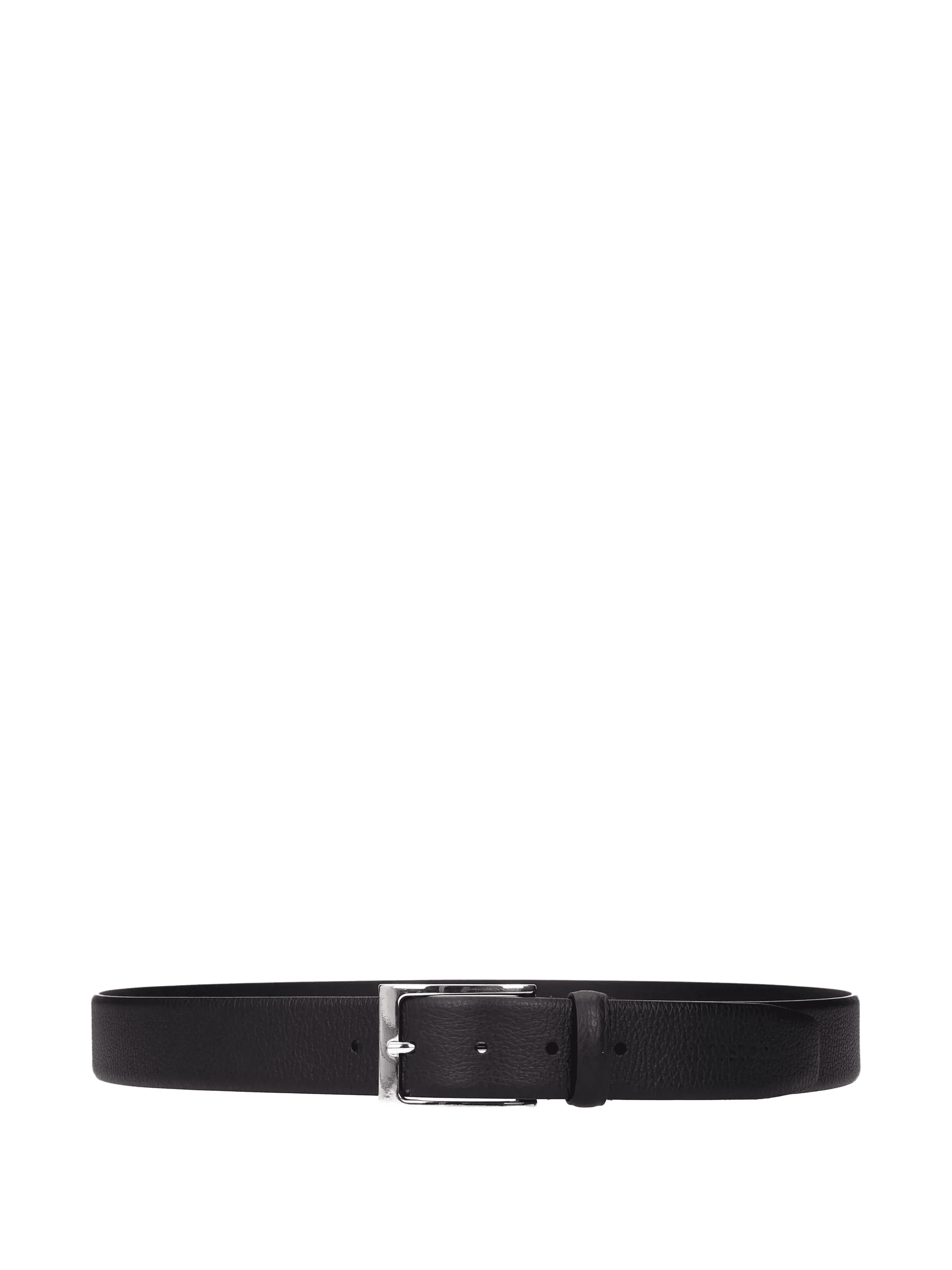 grained leather belt - Image 1