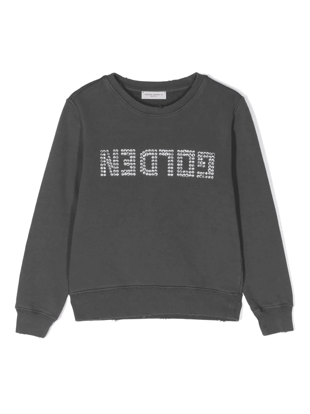 crystal-embellished cotton sweatshirt - Image 1