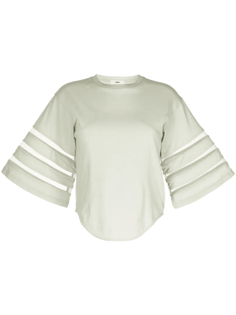 cut-out sleeves cotton T-shirt - Image 1
